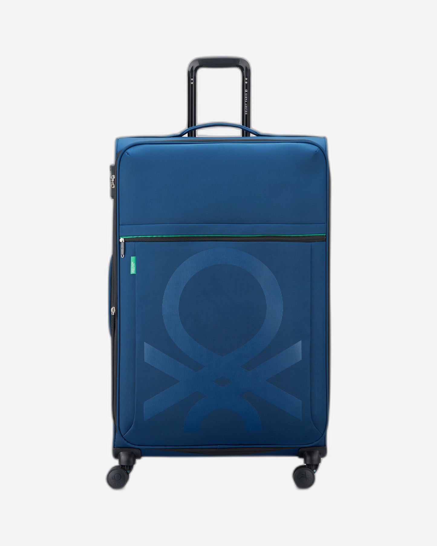 UCB Color Block 4 Double Wheel Softcase Expandable Luggage Trolley