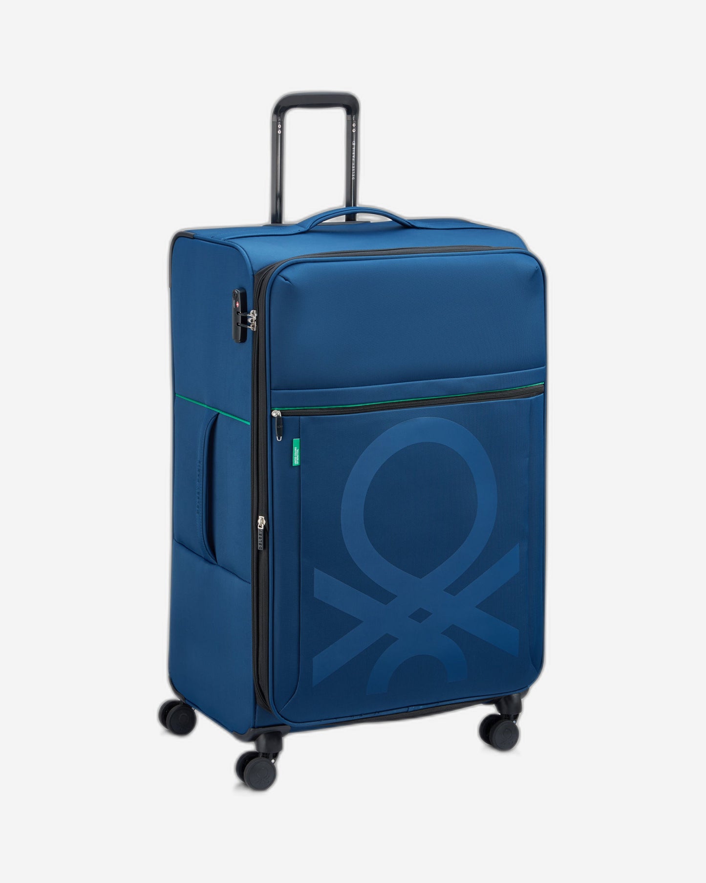 UCB Color Block 4 Double Wheel Softcase Expandable Luggage Trolley