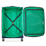 UCB Color Block 4 Double Wheel Softcase Expandable Luggage Trolley