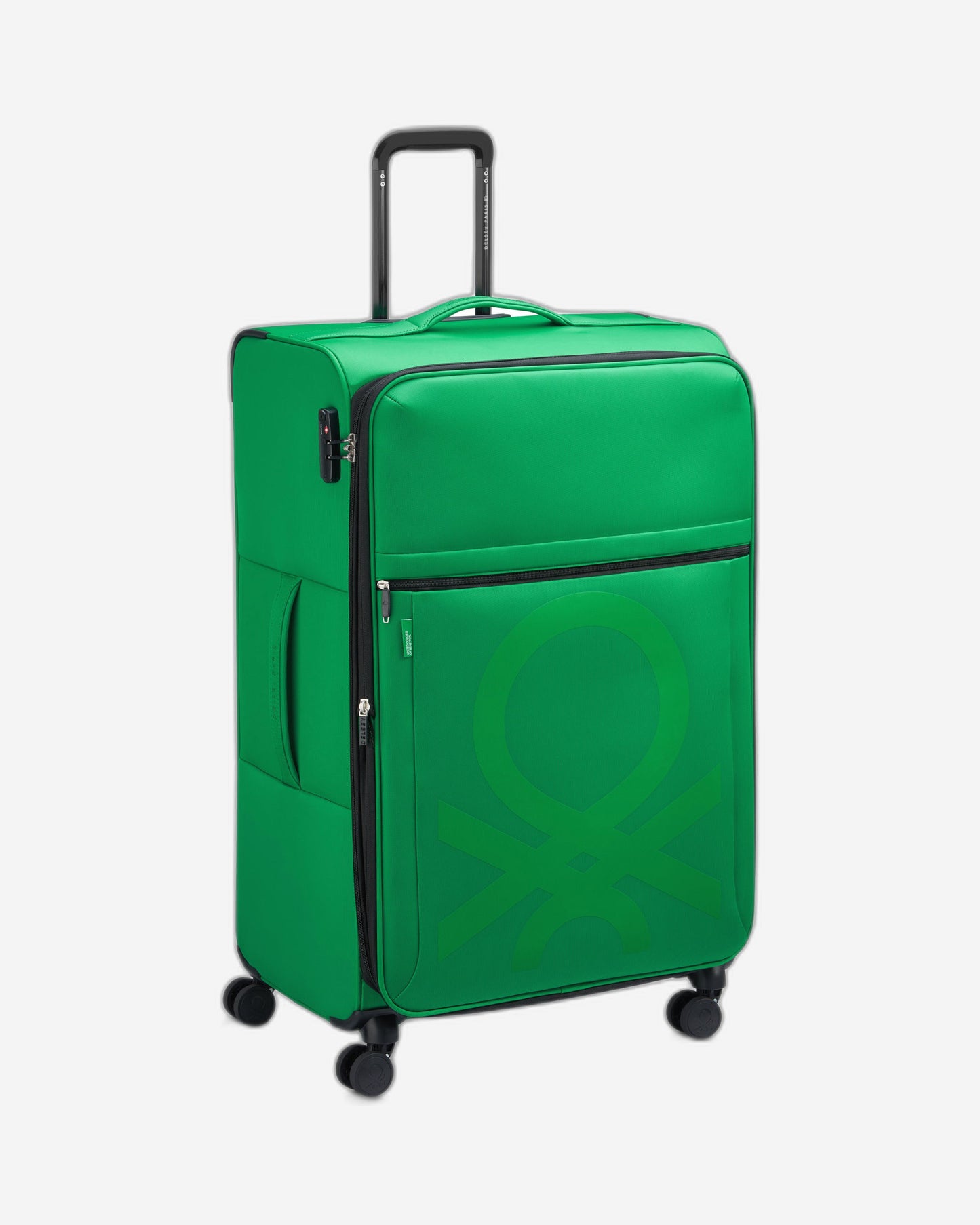 UCB Color Block 4 Double Wheel Softcase Expandable Luggage Trolley