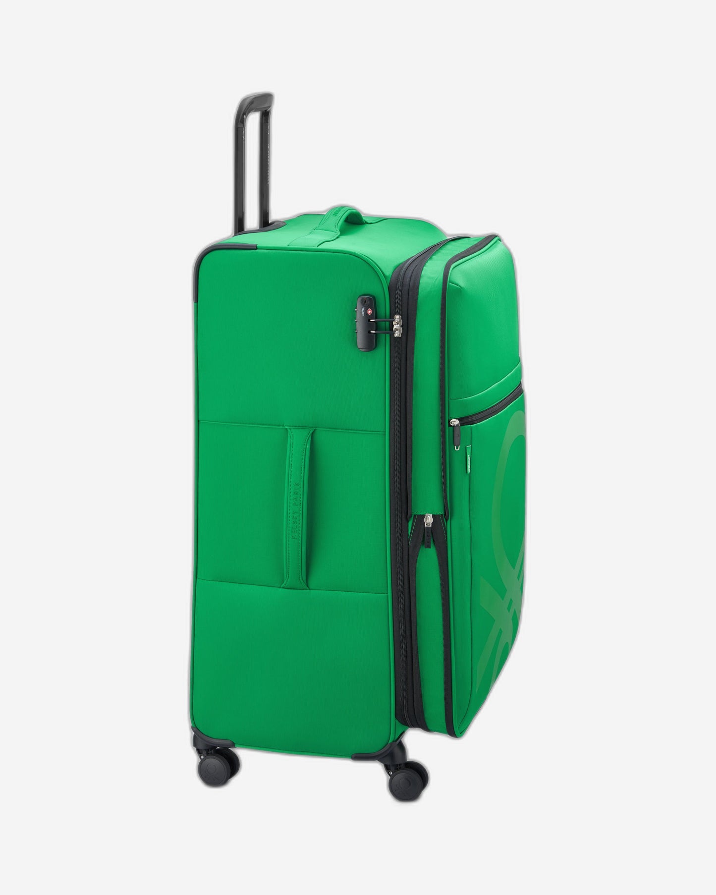UCB Color Block 4 Double Wheel Softcase Expandable Luggage Trolley