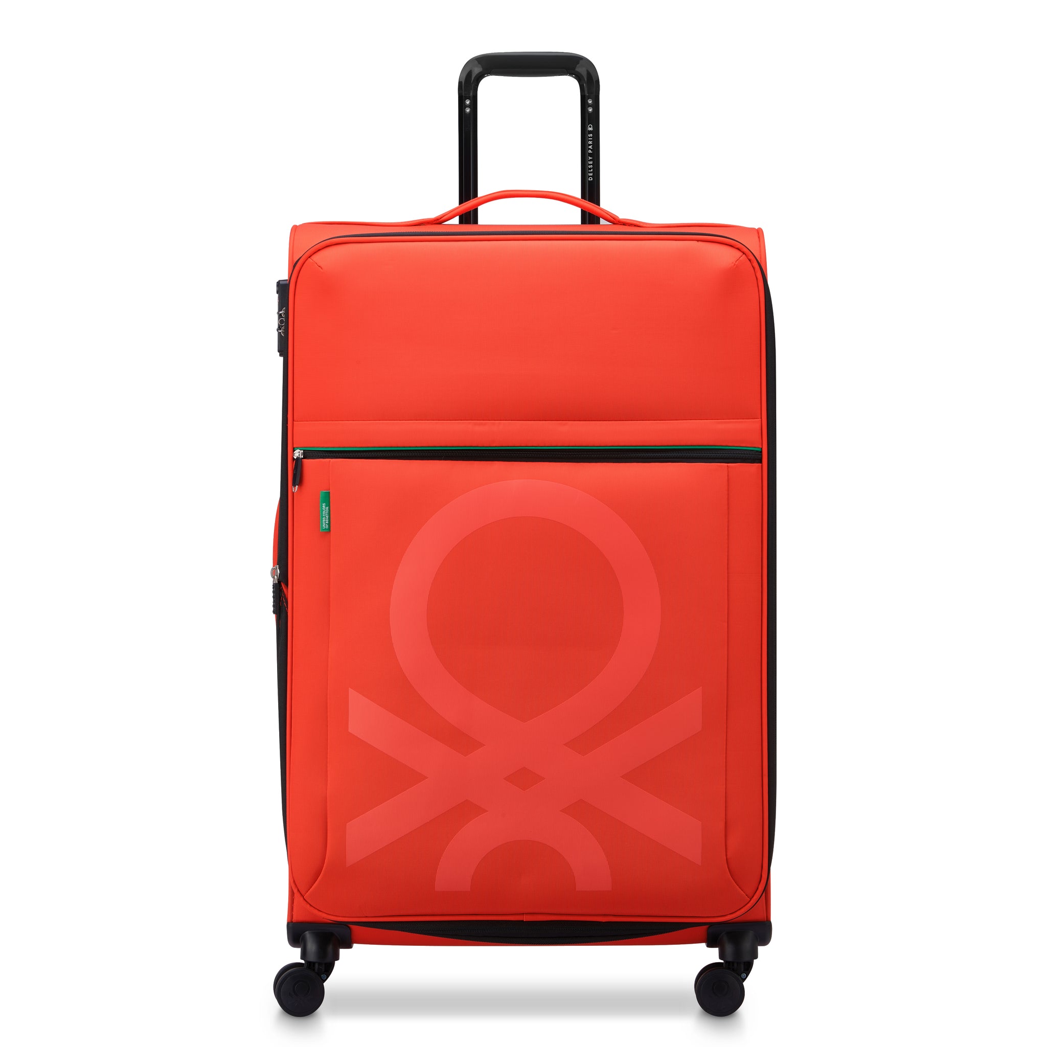 UCB Color Block 4 Double Wheel Softcase Expandable Luggage Trolley