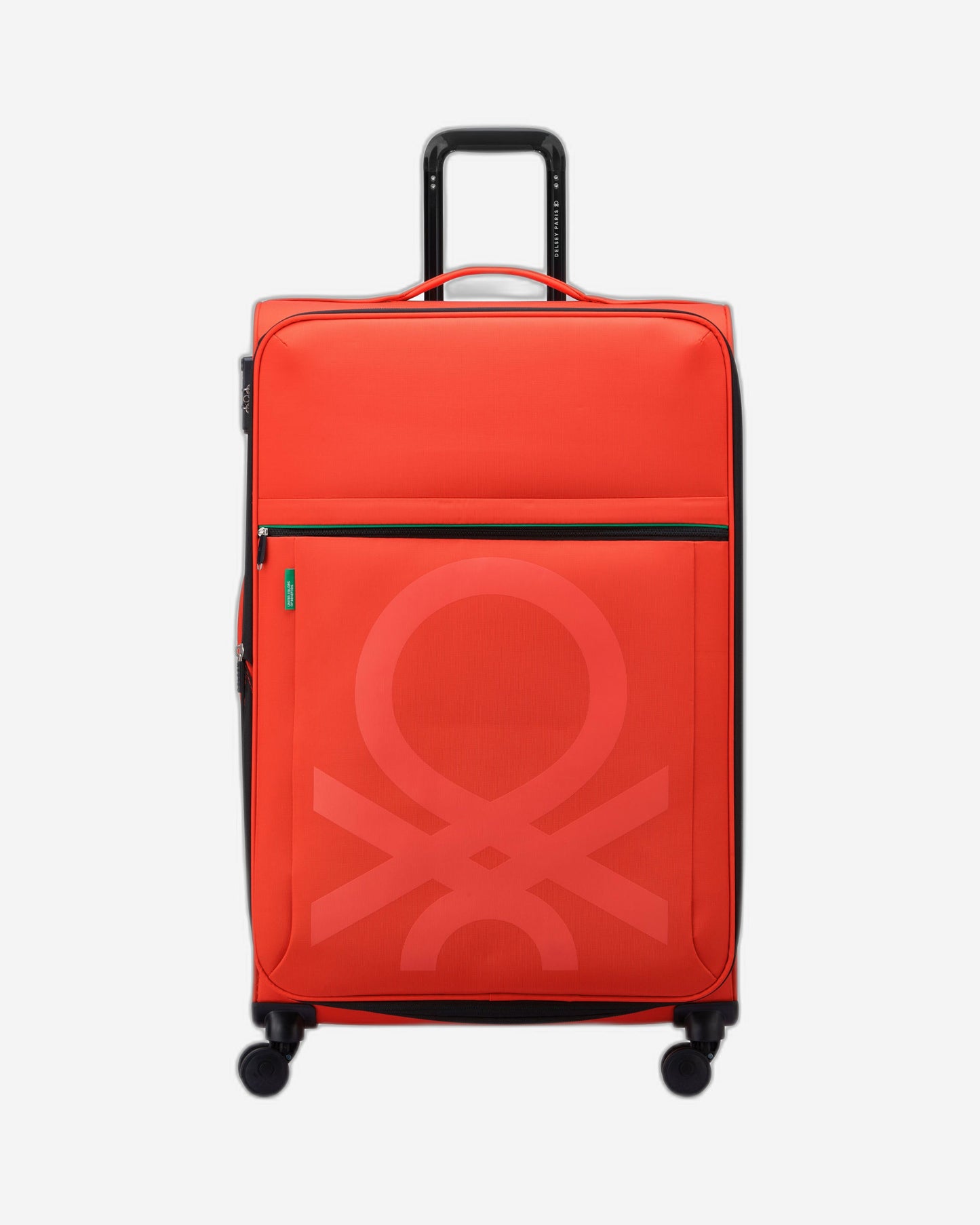 UCB Color Block 4 Double Wheel Softcase Expandable Luggage Trolley