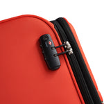 UCB Color Block 4 Double Wheel Softcase Expandable Luggage Trolley