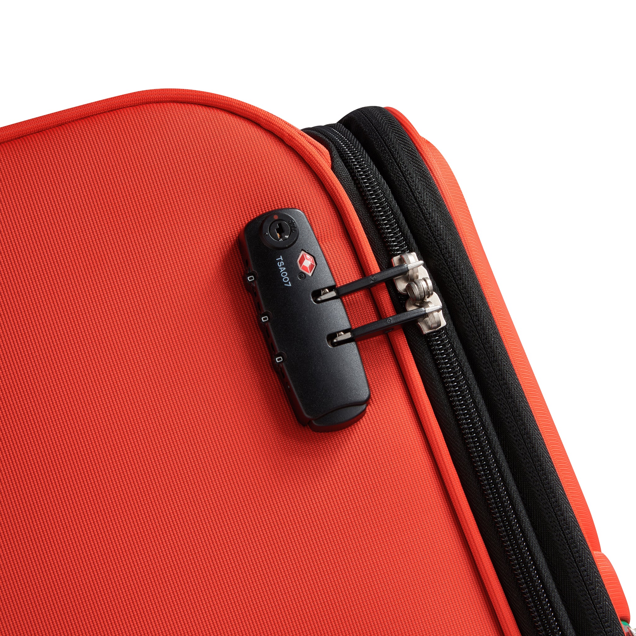 UCB Color Block 4 Double Wheel Softcase Expandable Luggage Trolley