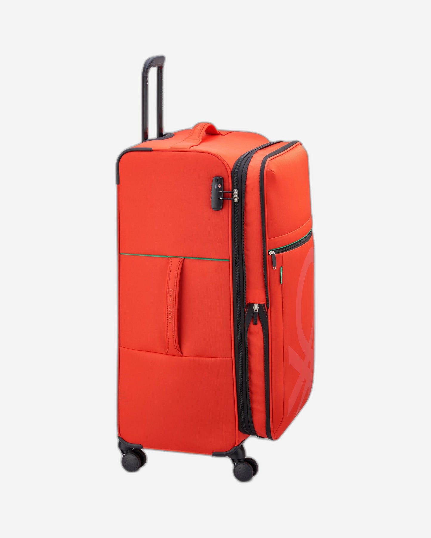 UCB Color Block 4 Double Wheel Softcase Expandable Luggage Trolley