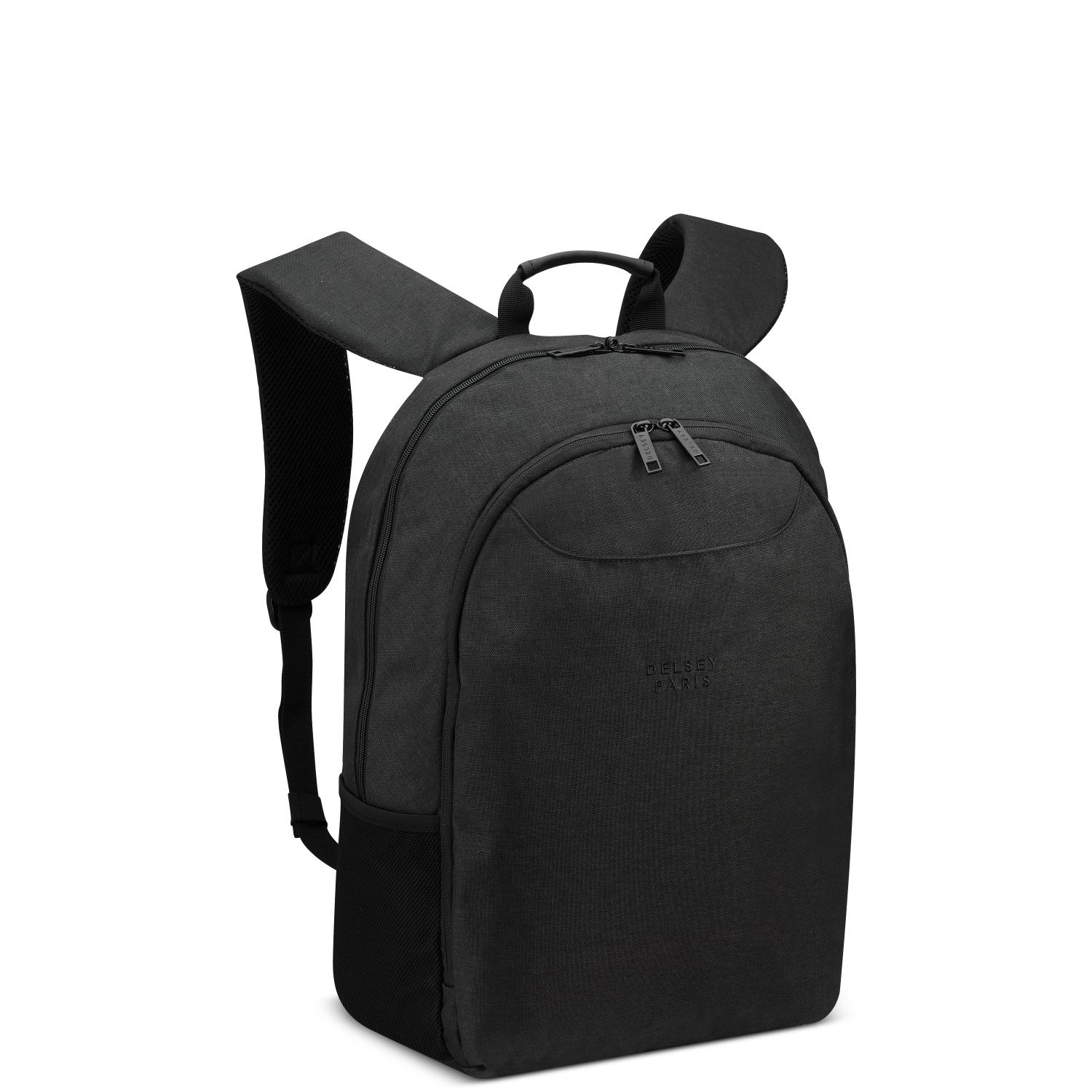Delsey Paris Esplanade 17.3" Laptop Protection 2 Compartment Backpack Deep Black