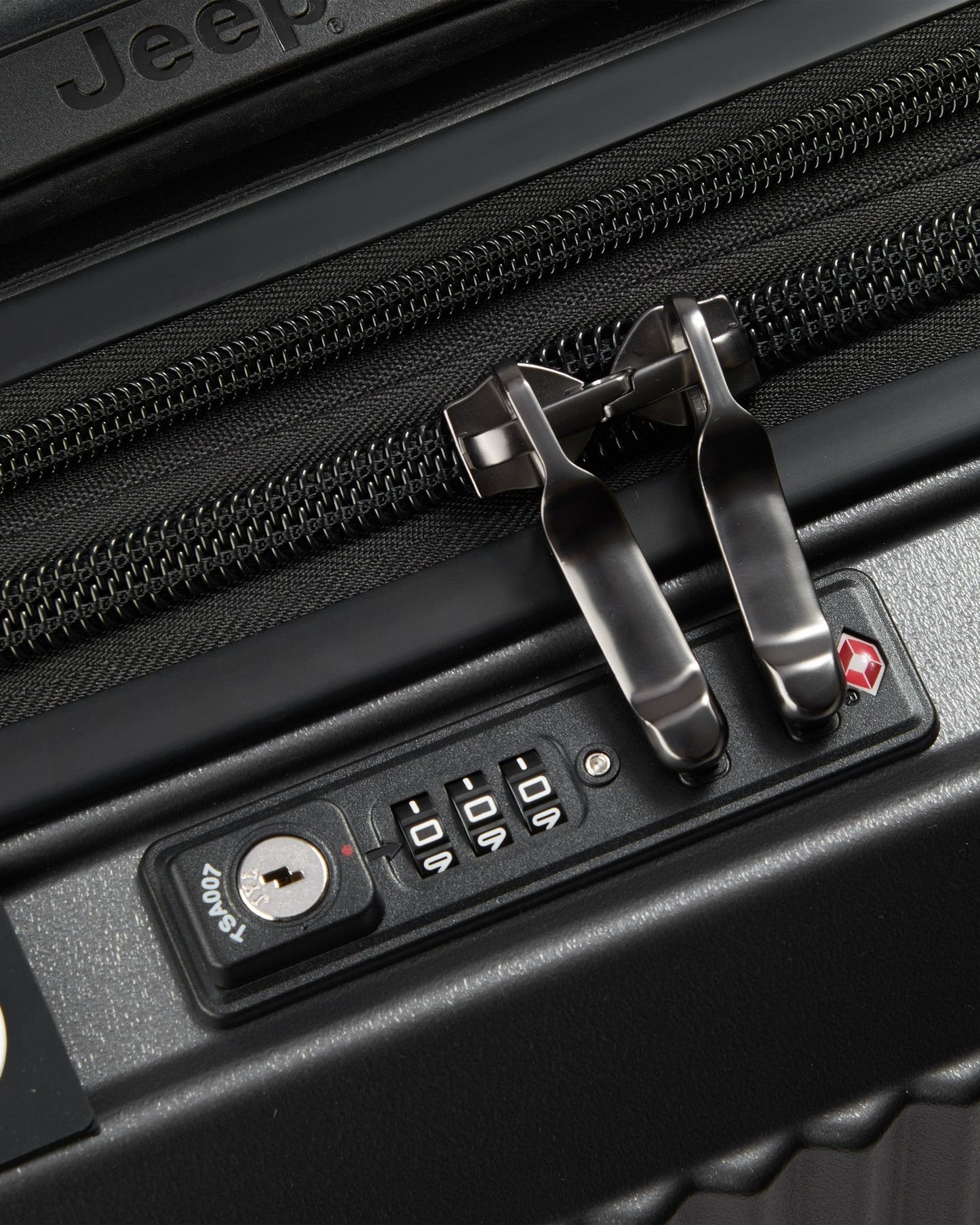 Jeep JH001A Hardcase 4 Double Wheel Expandable Trolley