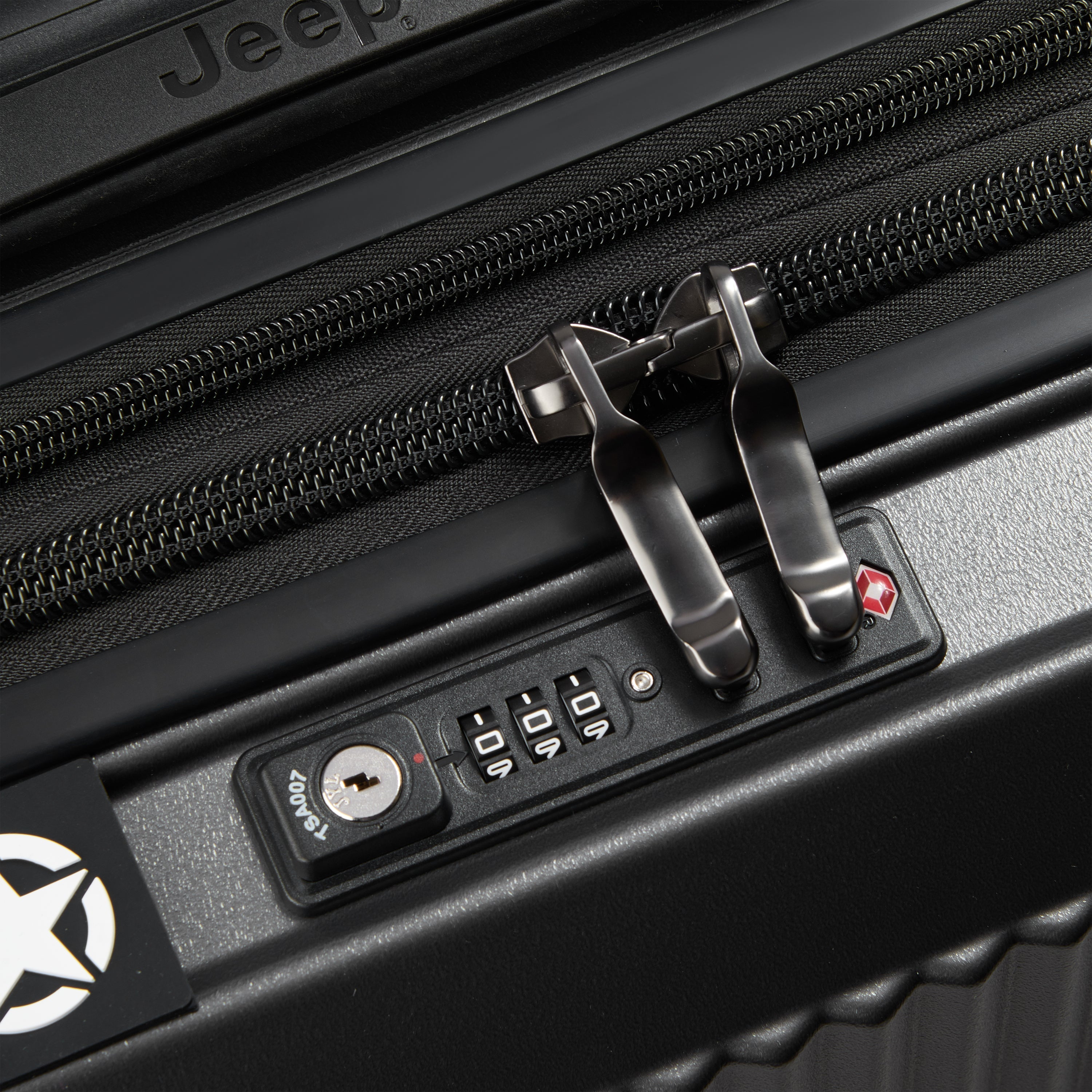 Jeep JH001A Hardcase 4 Double Wheel Expandable Trolley