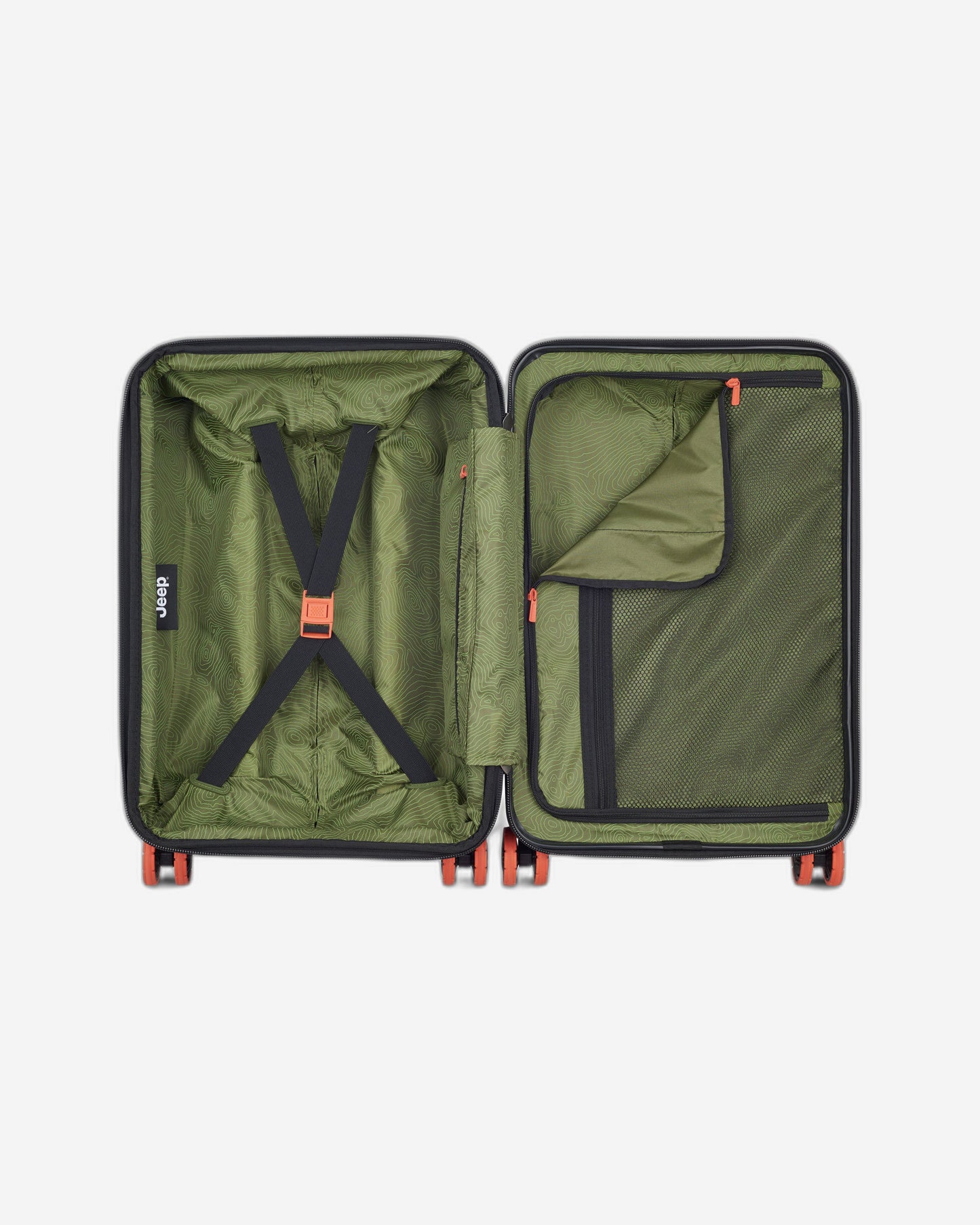 Jeep JH001A Hardcase 4 Double Wheel Expandable Trolley