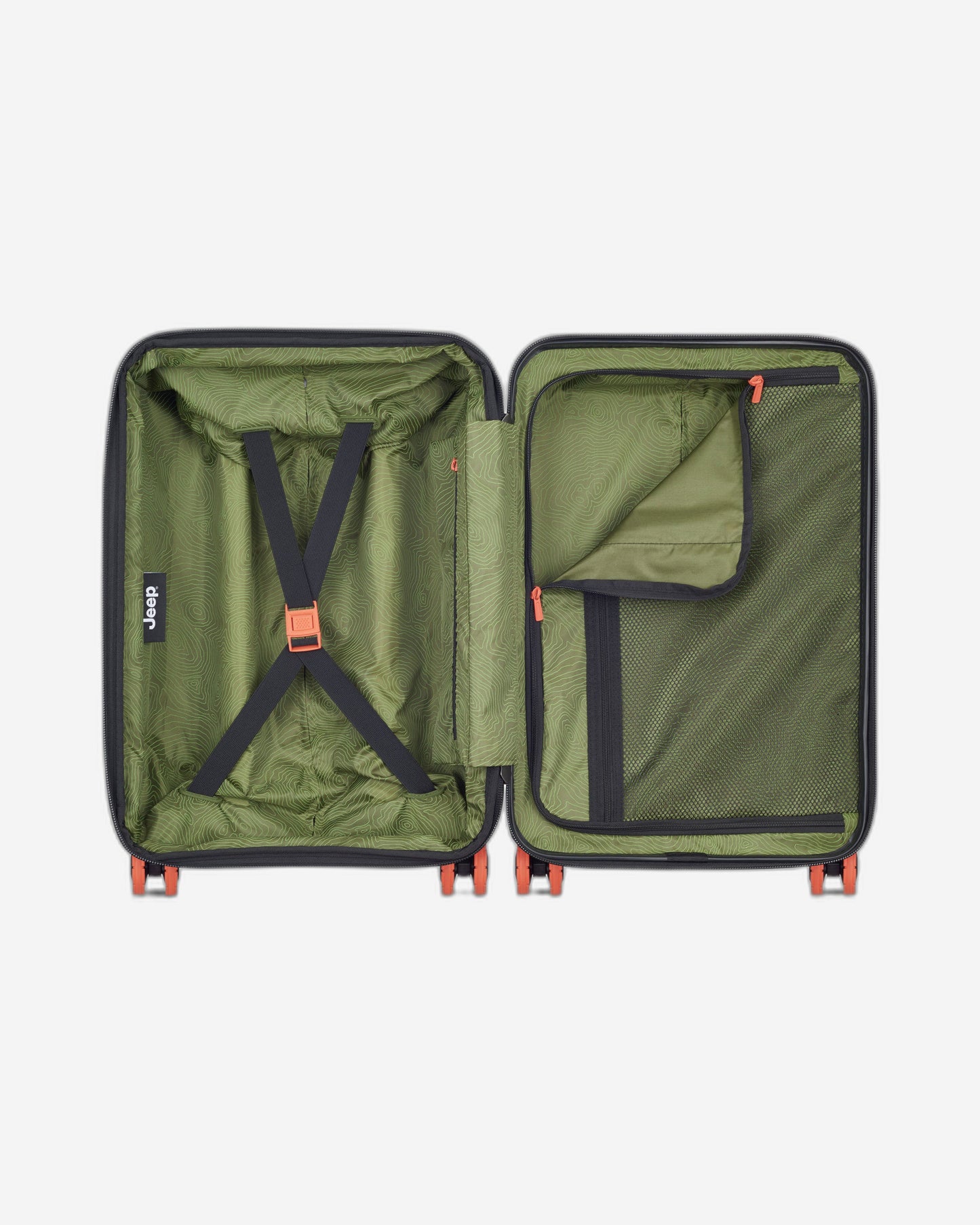 Jeep JH001A Hardcase 4 Double Wheel Expandable Trolley