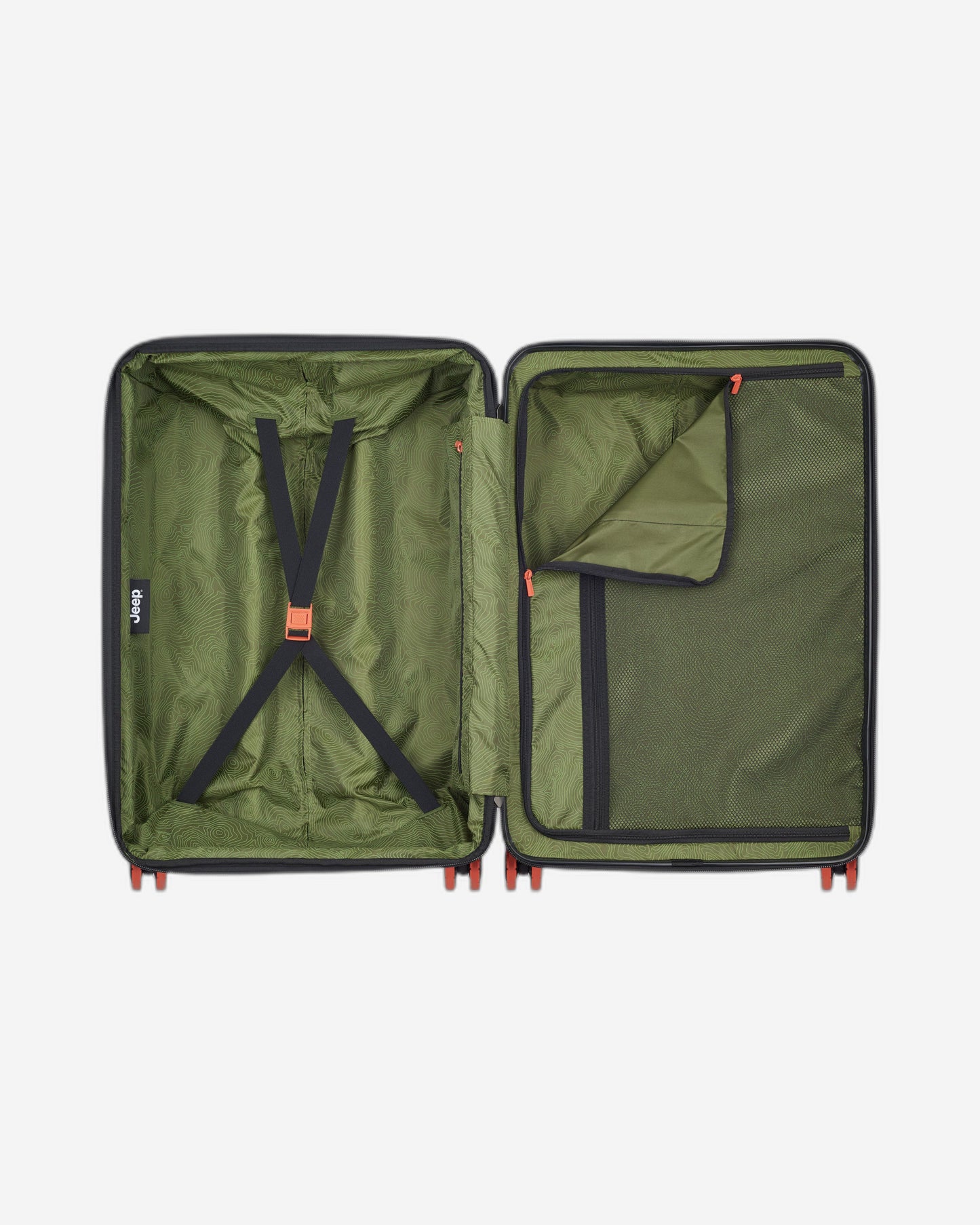 Jeep JH001A Hardcase 4 Double Wheel Expandable Trolley