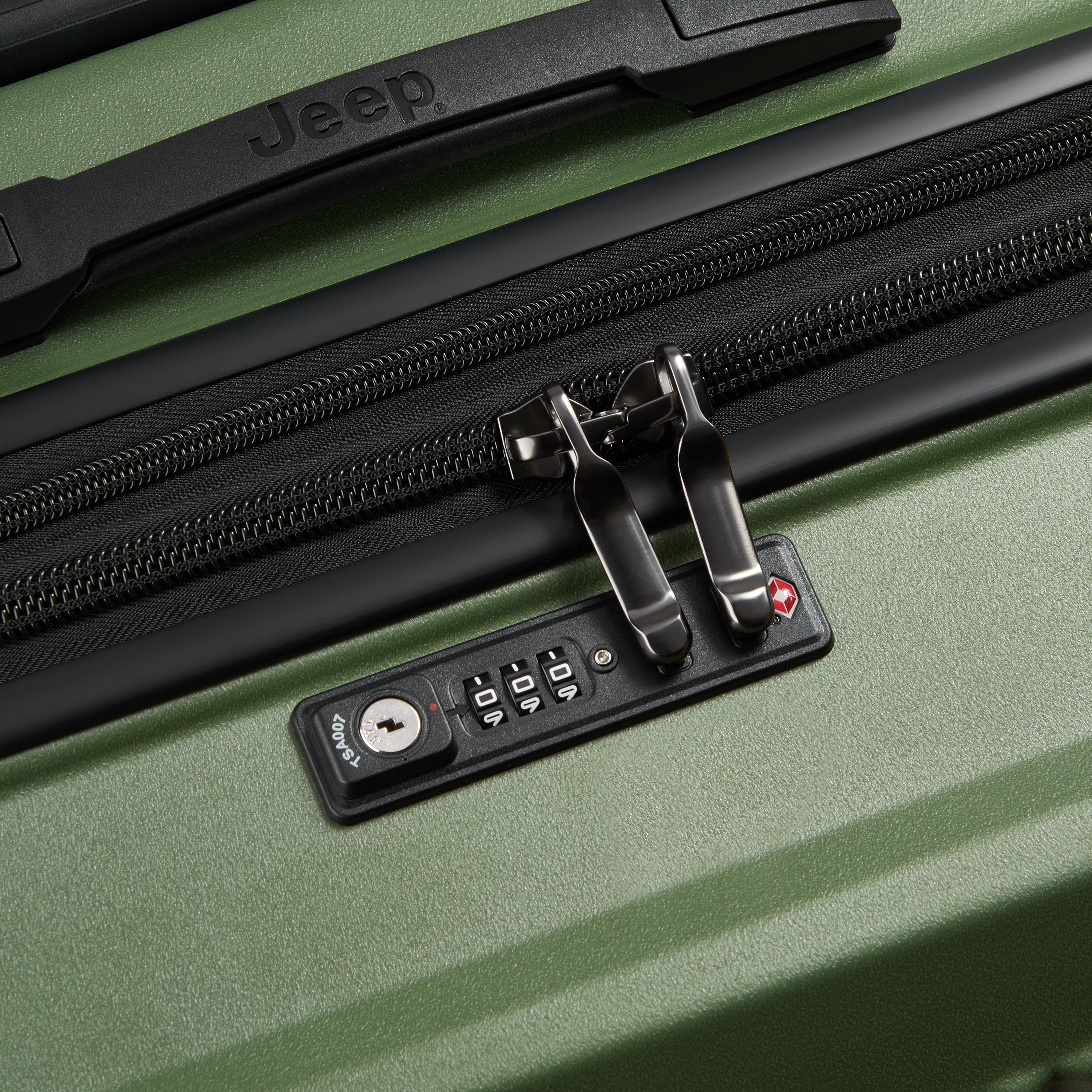 Jeep JH001A Hardcase 4 Double Wheel Expandable Trolley
