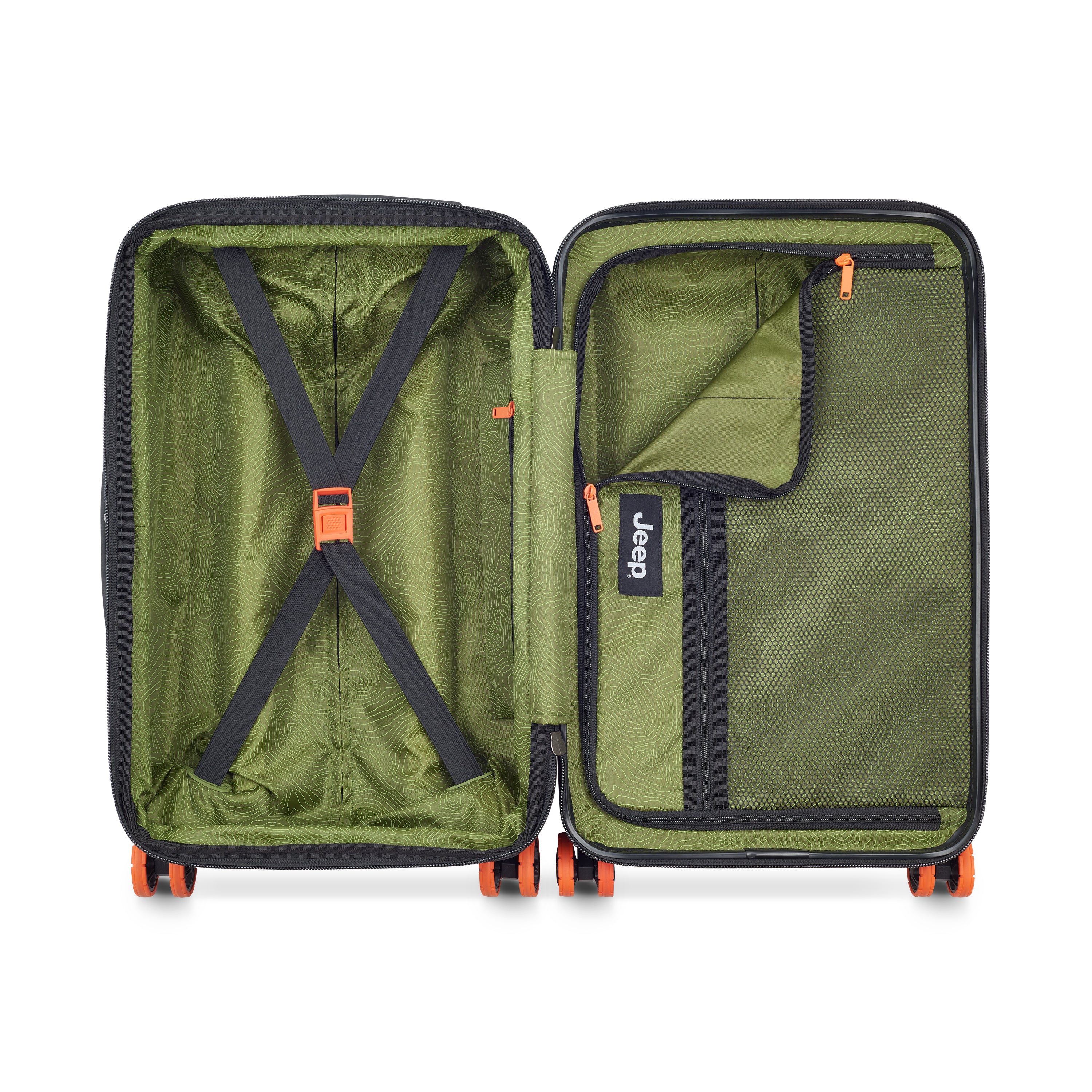 Jeep JH002B Hardcase 4 Double Wheel Expandable Trolley