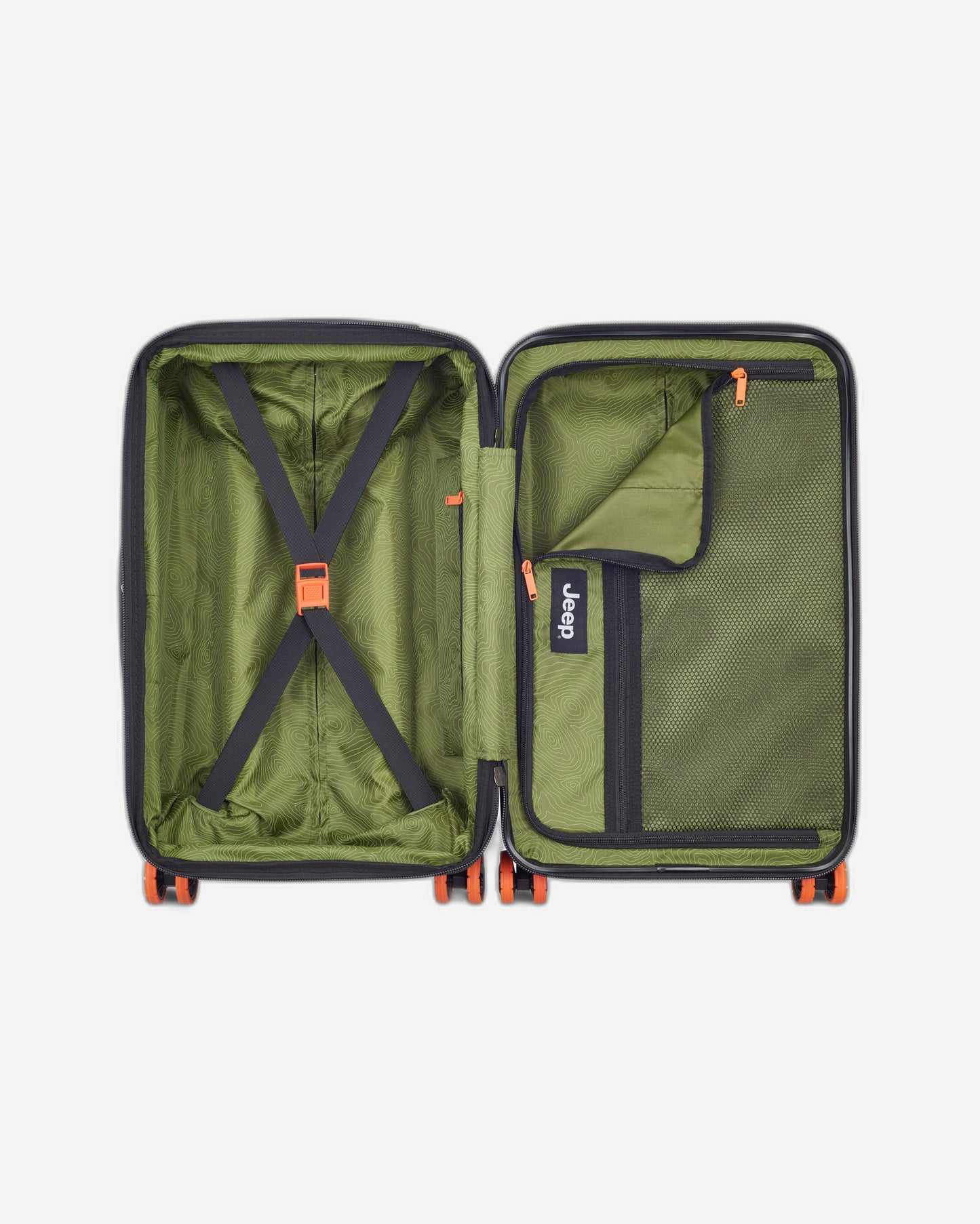 Jeep JH002B Hardcase 4 Double Wheel Expandable Trolley