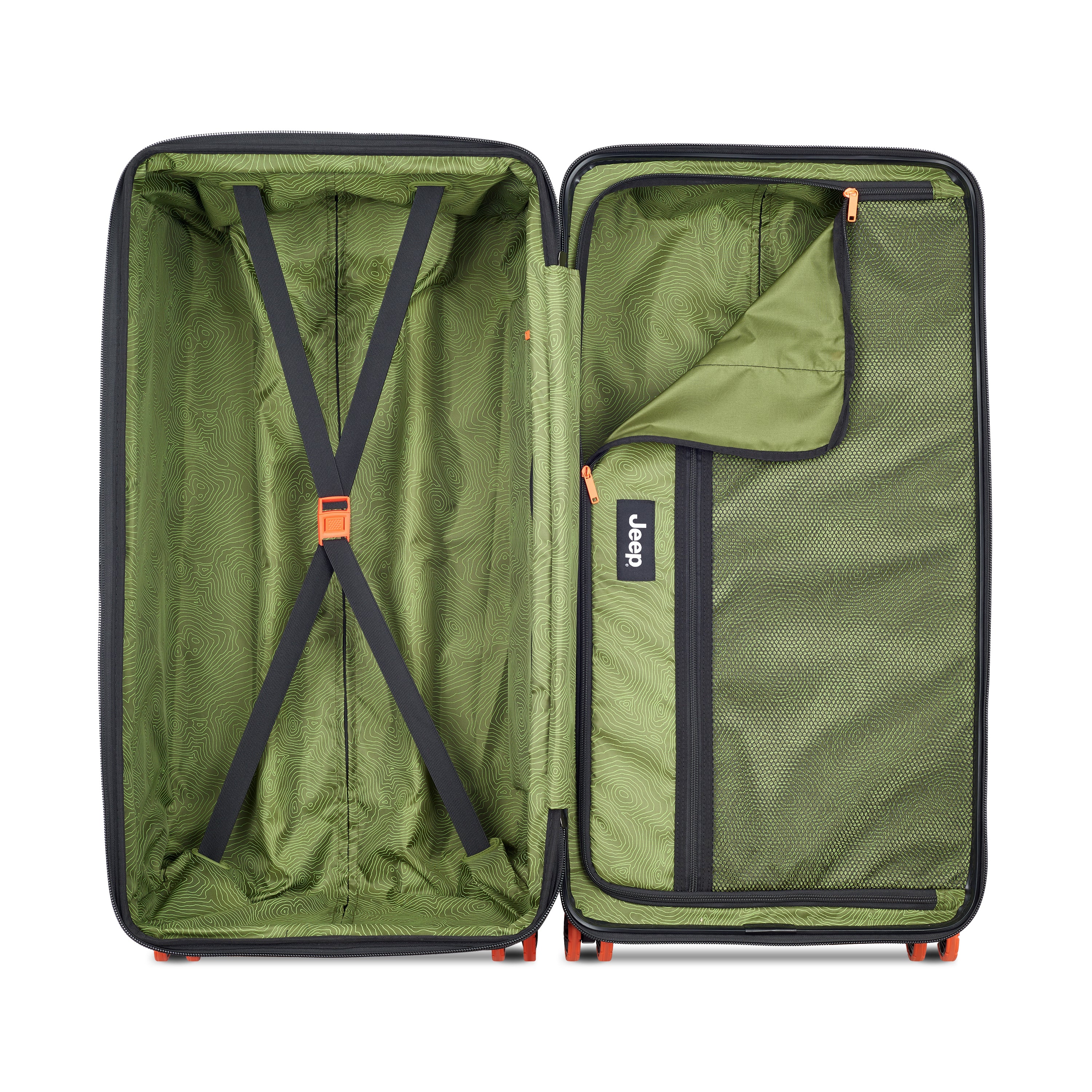Jeep JH002B Hardcase 4 Double Wheel Expandable Trolley