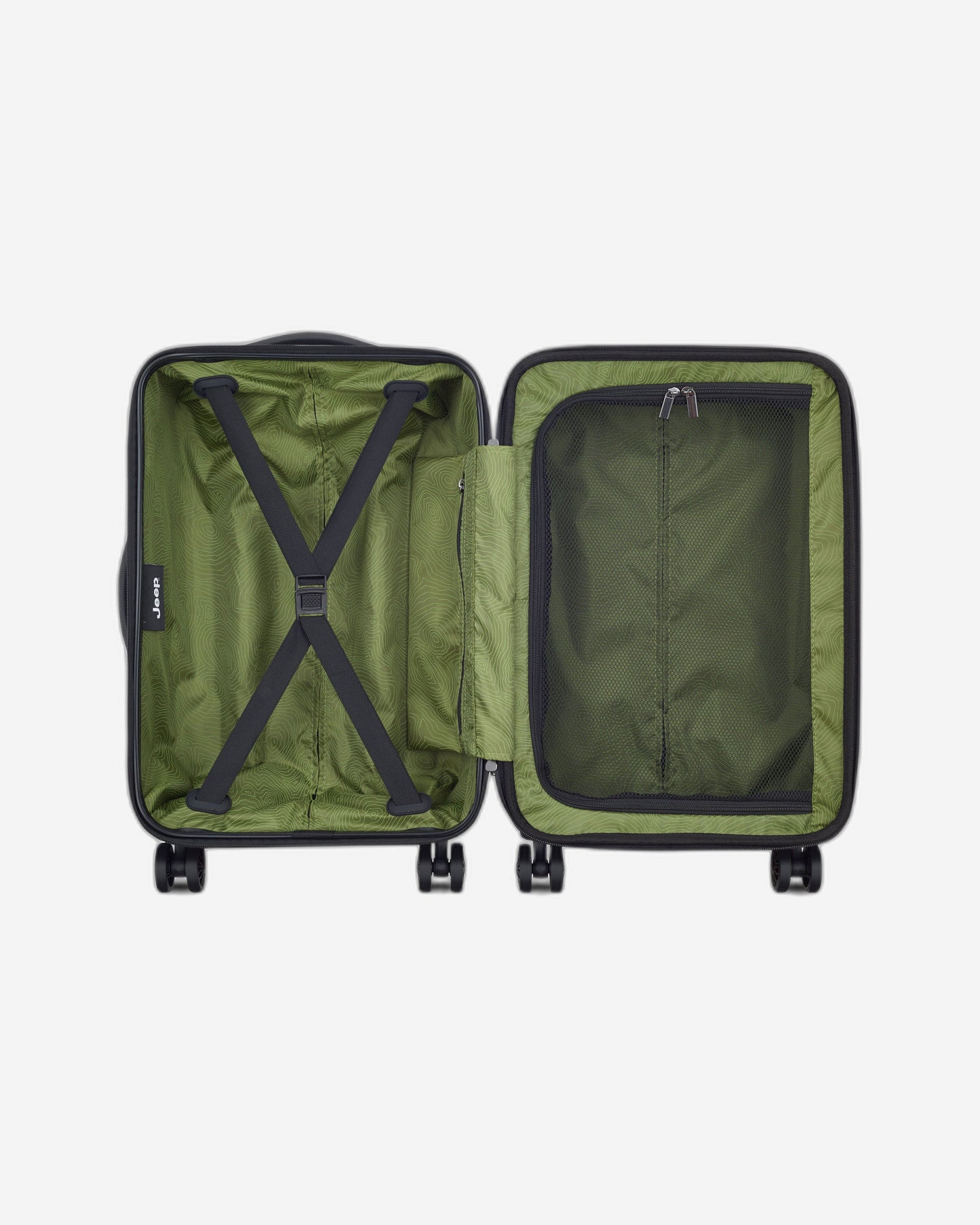 Jeep JH004C Hardcase 4 Double Wheel Expandable Trolley