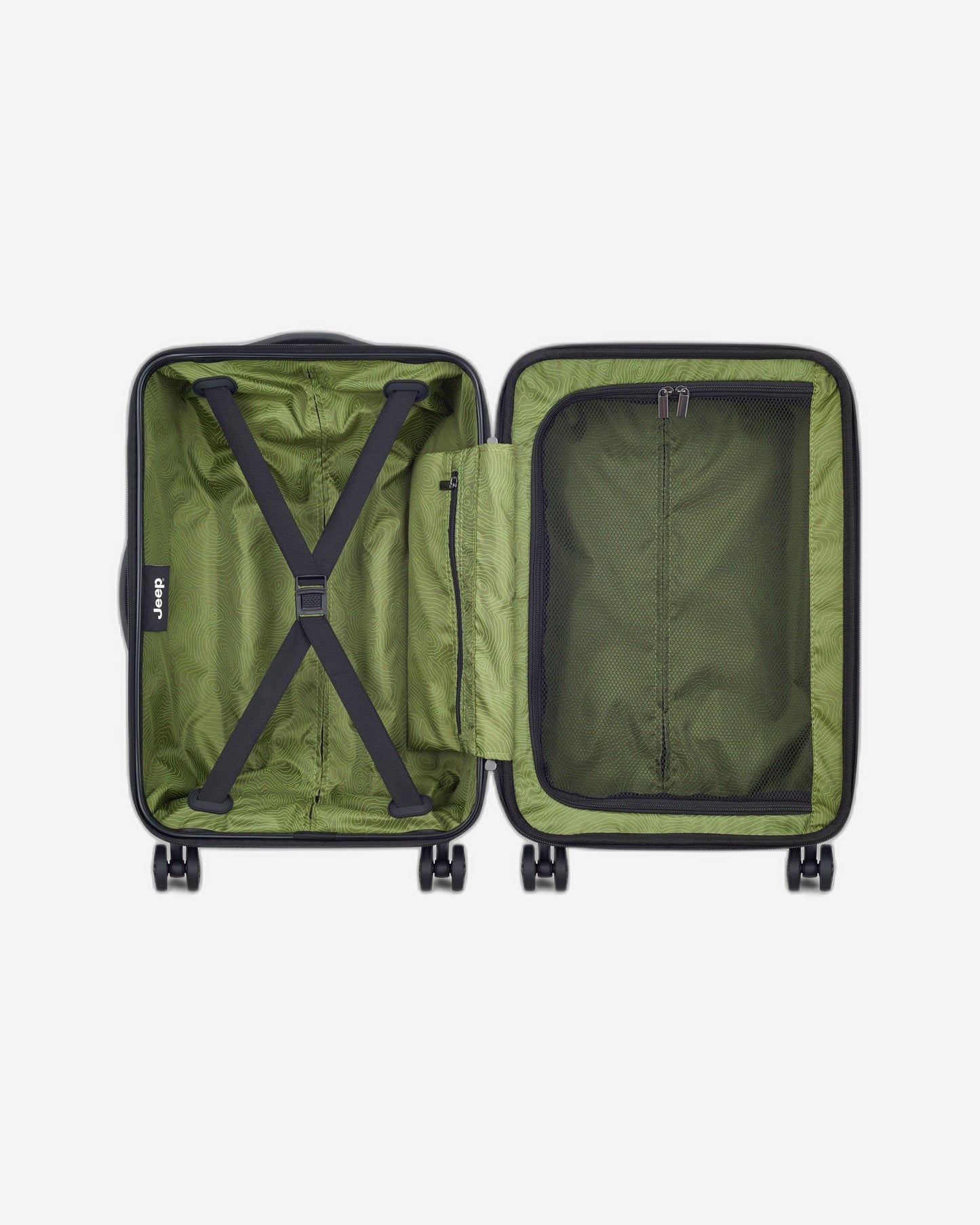 Jeep JH004C Hardcase 4 Double Wheel Expandable Trolley