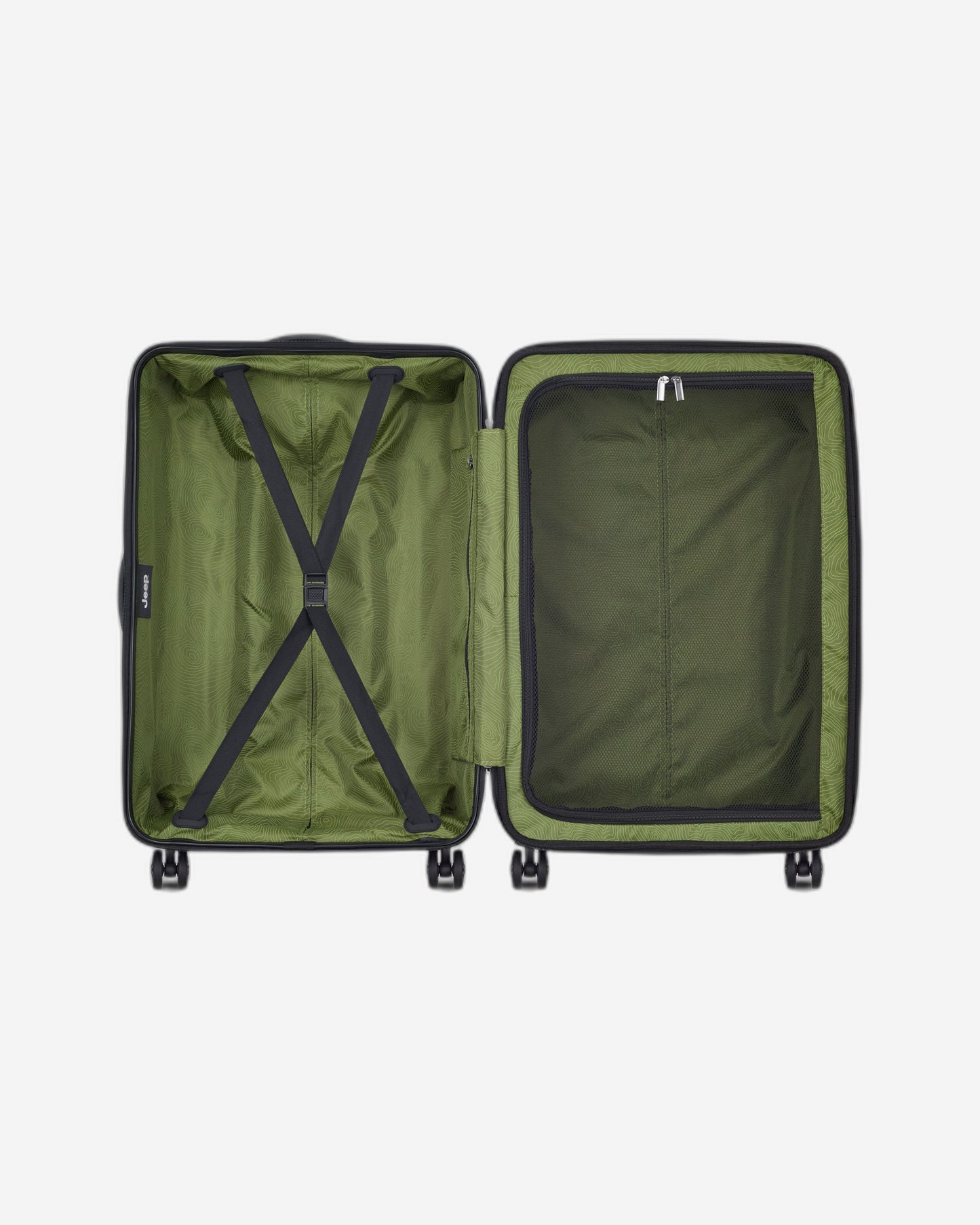 Jeep JH004C Hardcase 4 Double Wheel Expandable Trolley