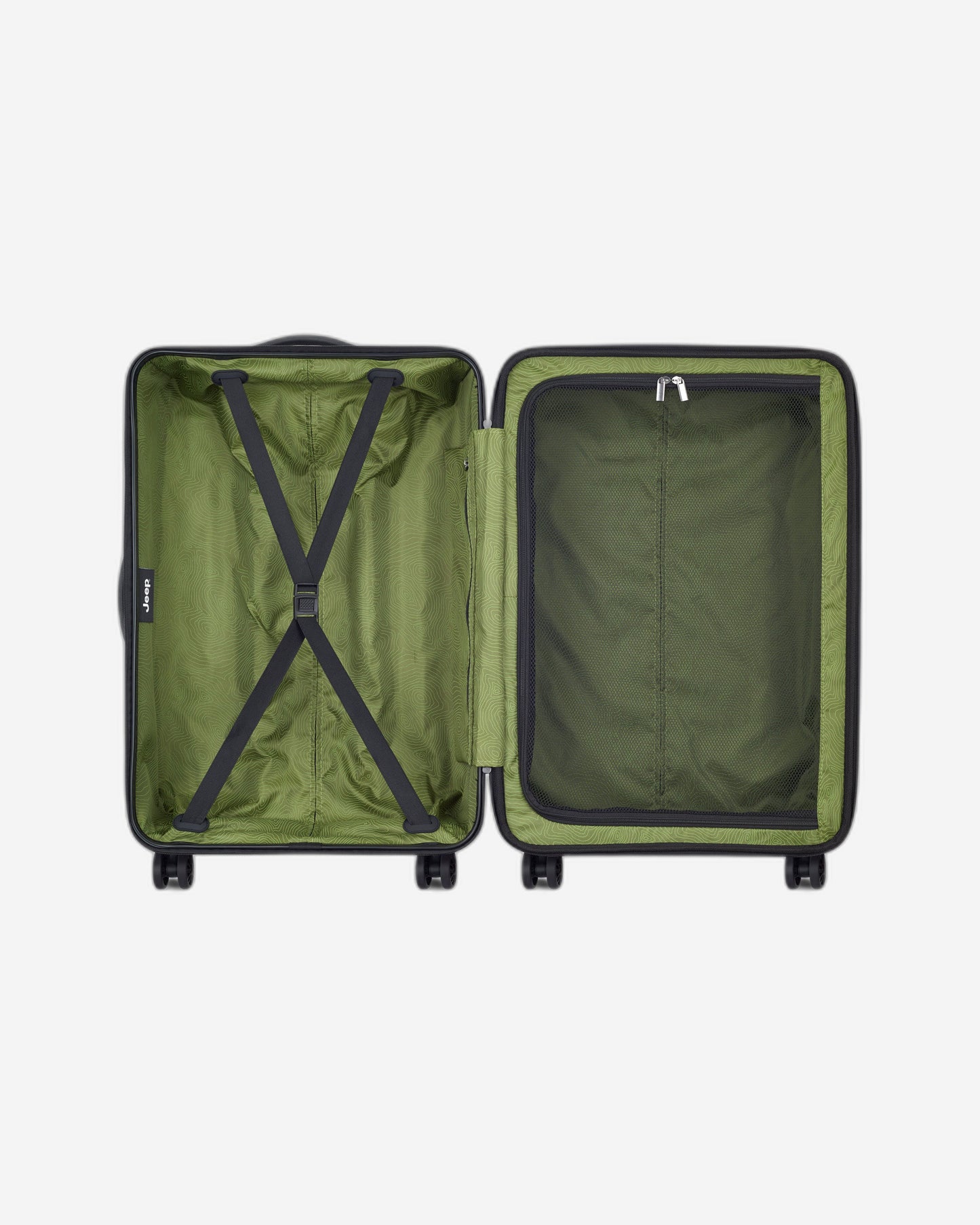 Jeep JH004C Hardcase 4 Double Wheel Expandable Trolley