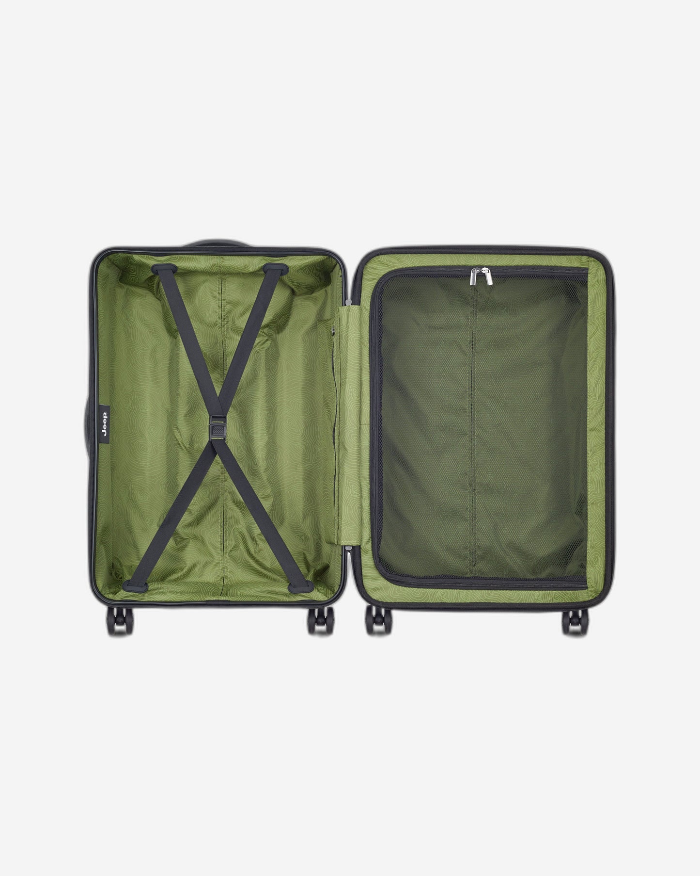 Jeep JH004C Hardcase 4 Double Wheel Expandable Trolley