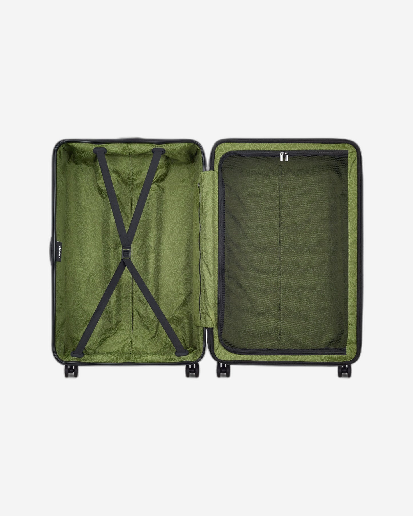 Jeep JH004C Hardcase 4 Double Wheel Expandable Trolley