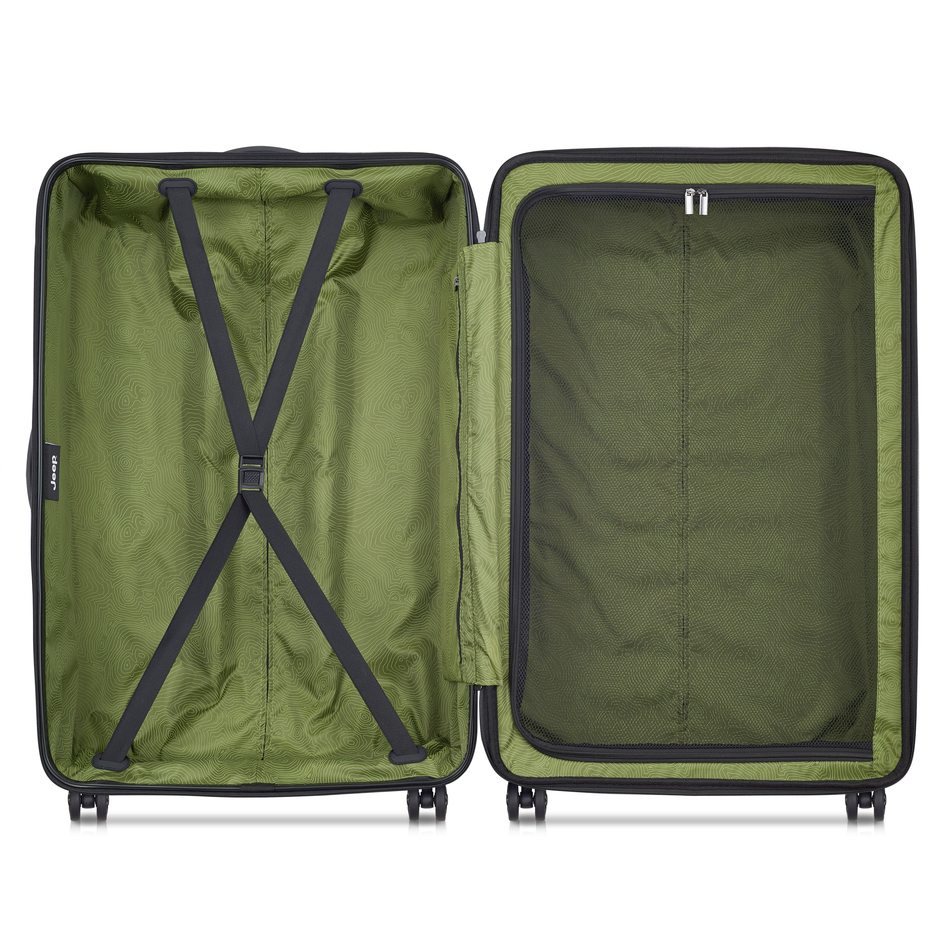 Jeep JH004C Hardcase 4 Double Wheel Expandable Trolley