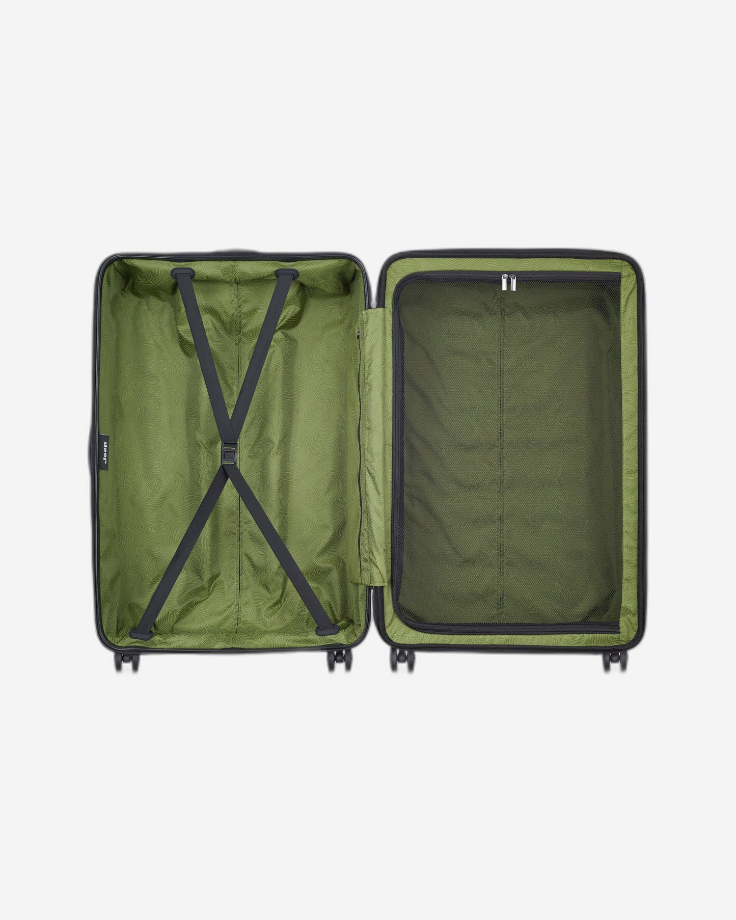 Jeep JH004C Hardcase 4 Double Wheel Expandable Trolley