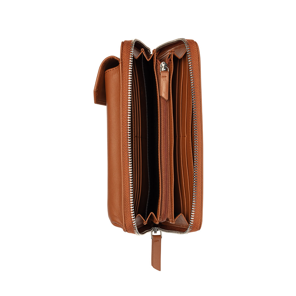 Delsey Le Cuir Lisse Crossbody Wallet