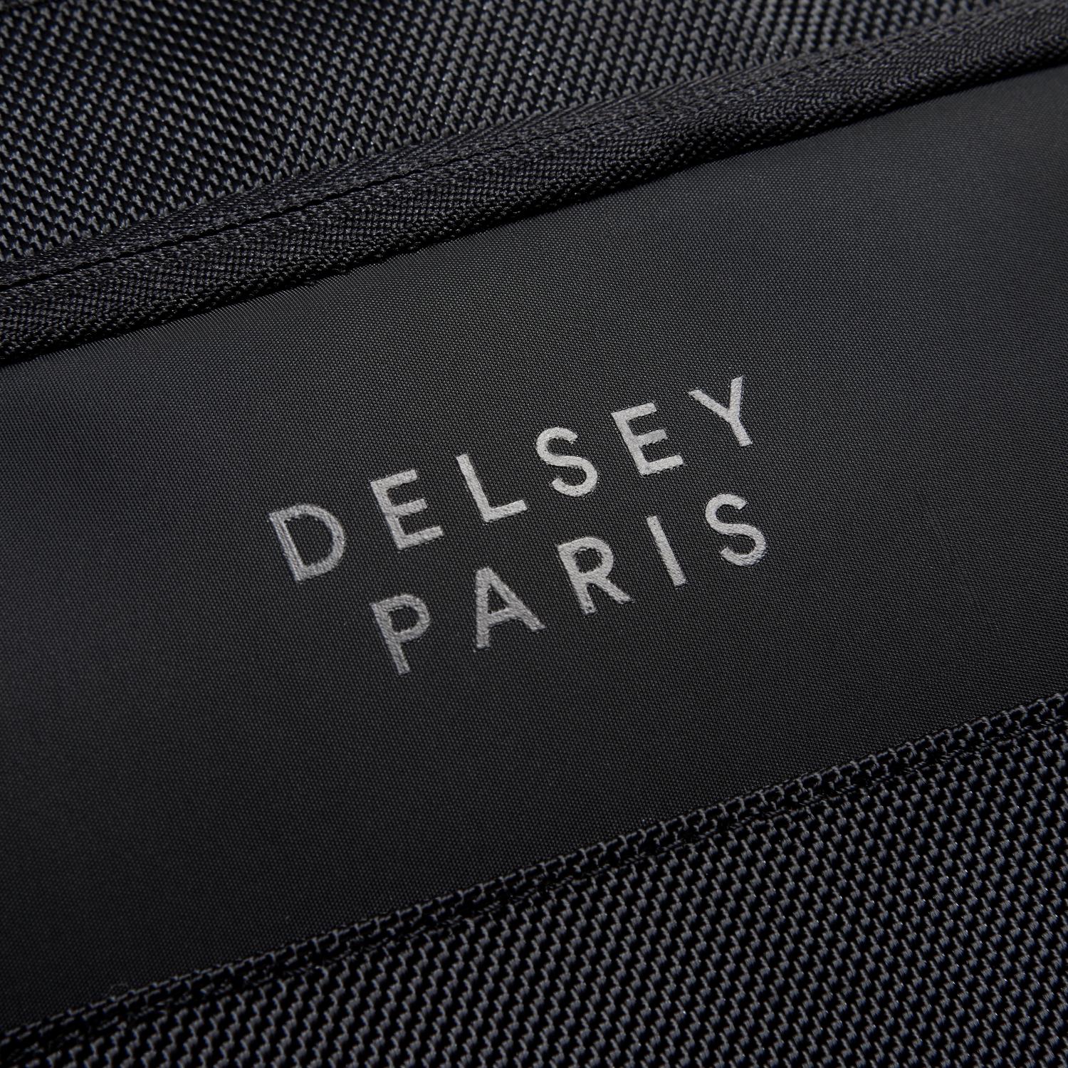 Delsey Parvis Plus 1 Compartment PC Protection Satchel - Black - 00394416000 BLK
