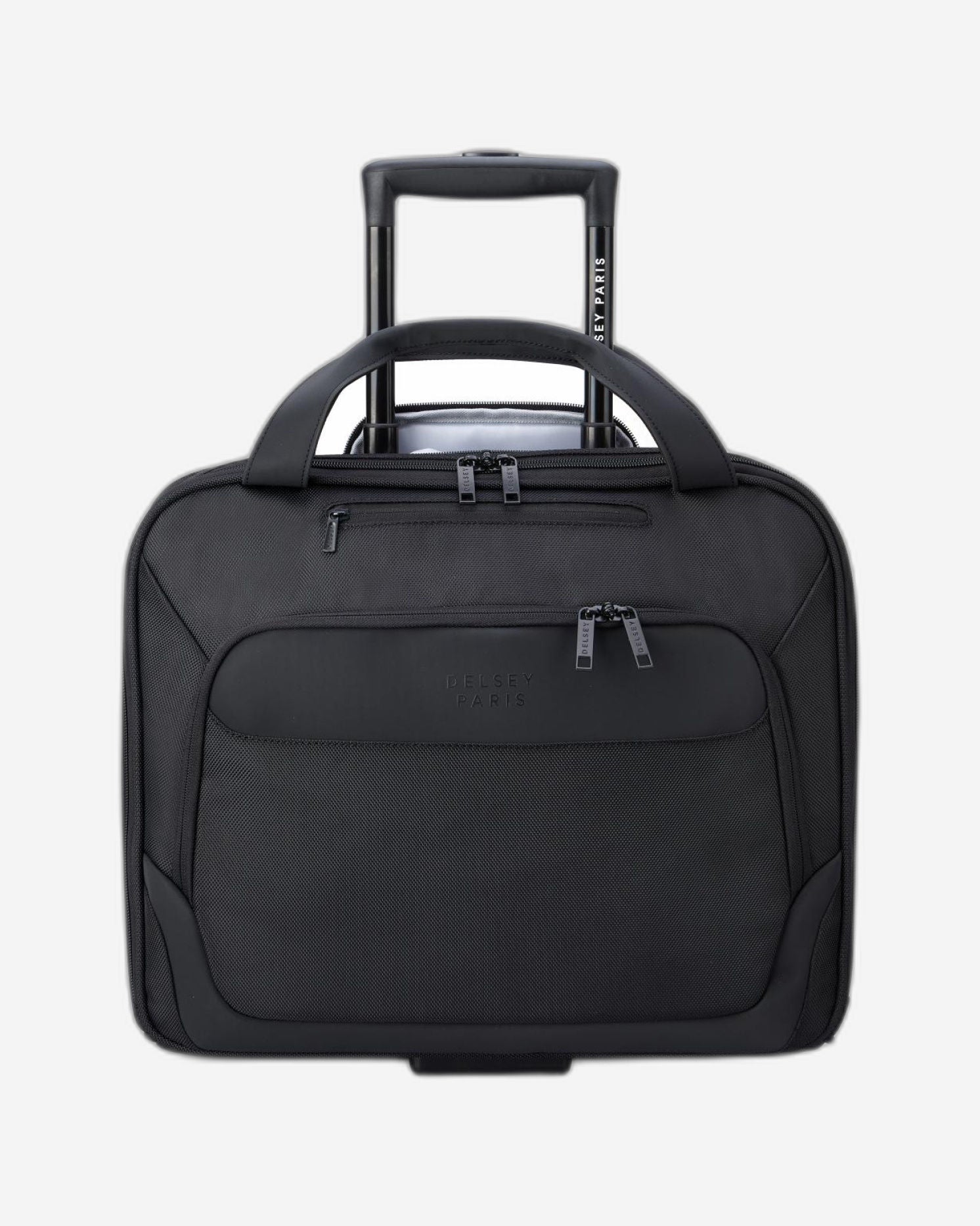 Delsey Paris Parvis Plus 2 Wheel Laptop Cabin Trolley Boardcase Black