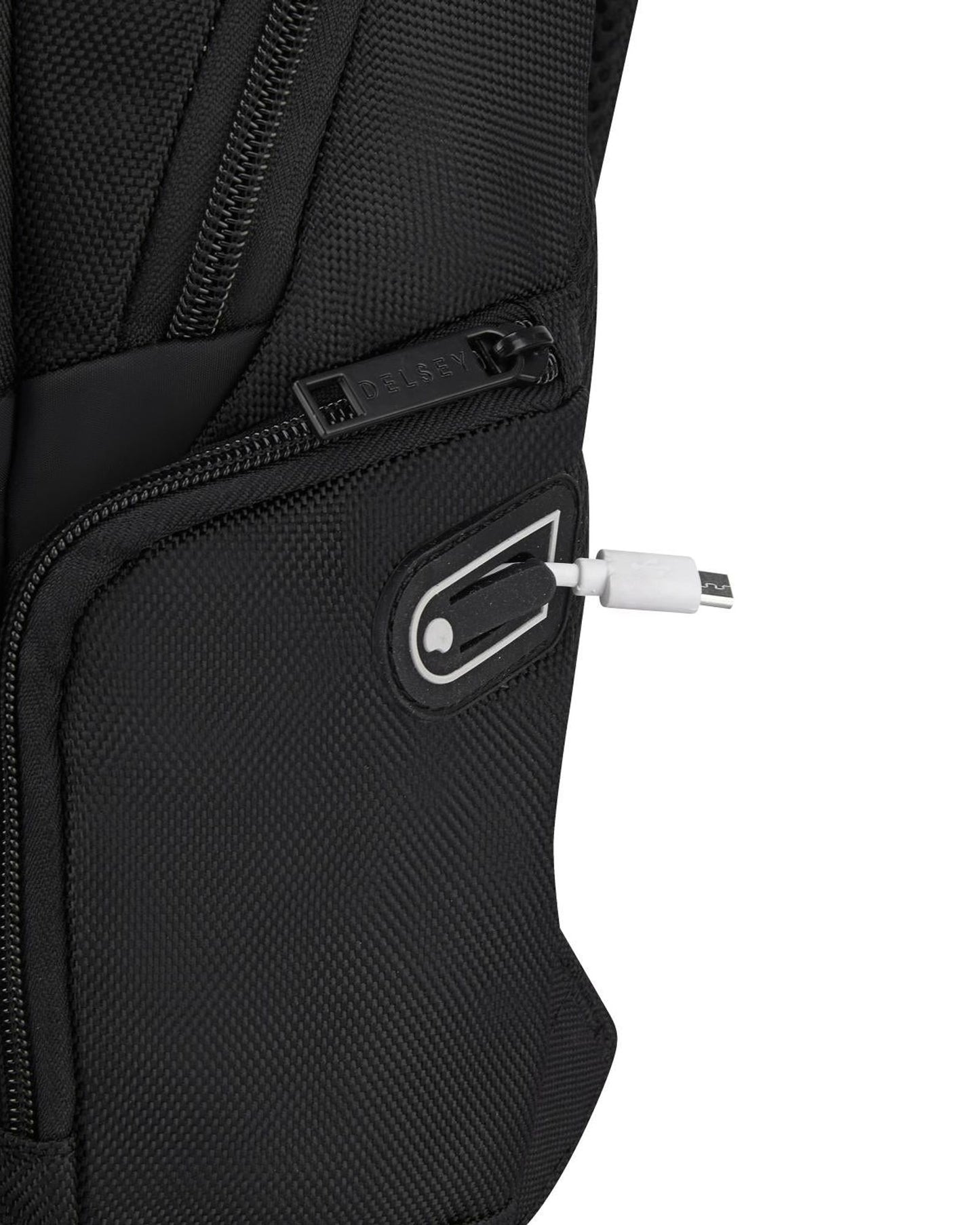 Delsey Paris Parvis+ 2 Compartment Backpack Laptop 13.3 Inch Black - 394460200