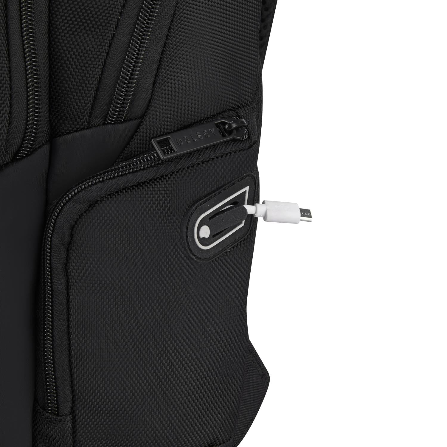 Delsey Parvis+ 2 Compartment Backpack Laptop 13.3 Inch Black - 394460200