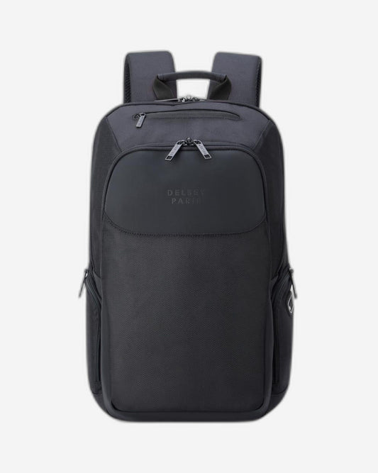 Delsey Paris Parvis+ 2 Compartment Backpack Laptop 15.6 Inch Black - 00394460300