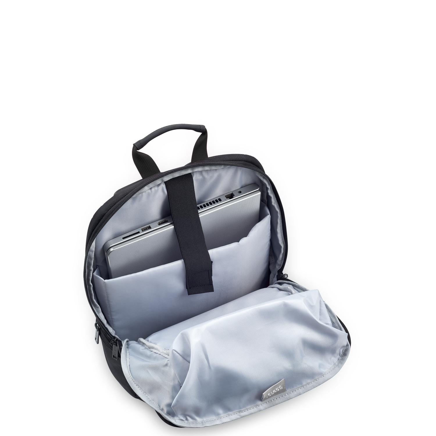 Delsey Paris Parvis+ 2 Compartment Backpack Laptop 15.6 Inch Black - 00394460300