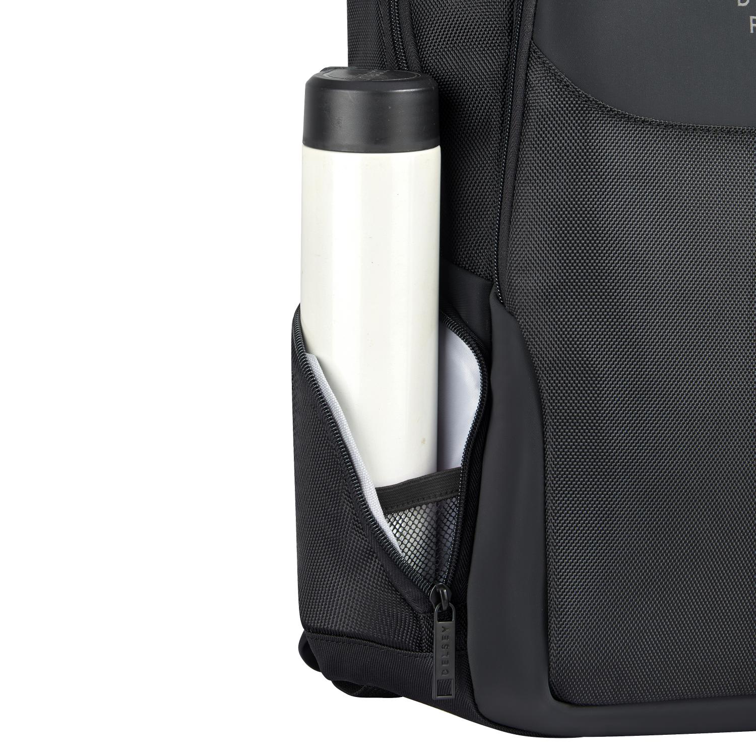 Delsey Paris Parvis+ 2 Compartment Backpack Laptop 15.6 Inch Black - 00394460300