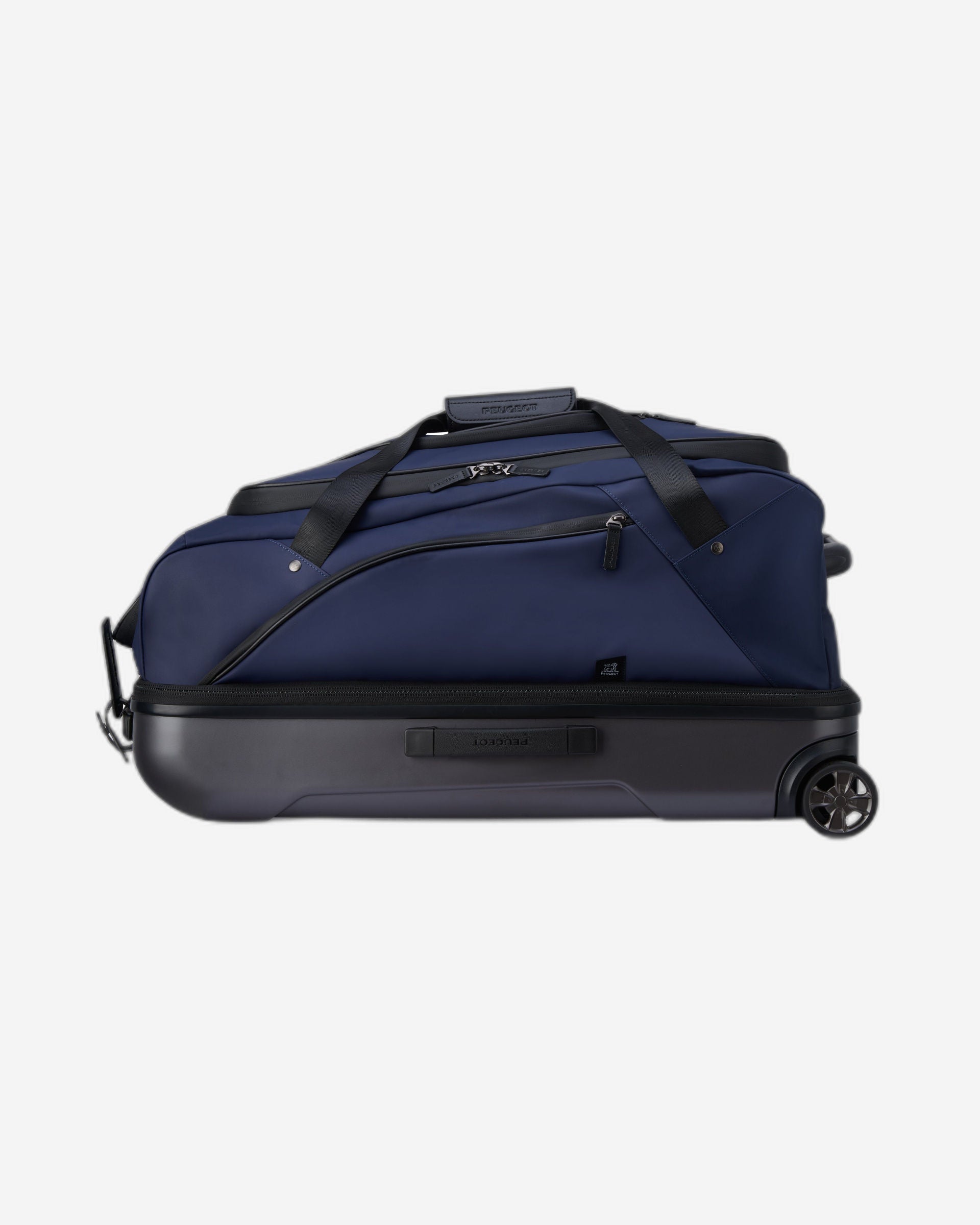 Peugeot Voyages Travel 70cm Softcase 2 Wheel Hybrid Check-In Luggage Duffle Trolley