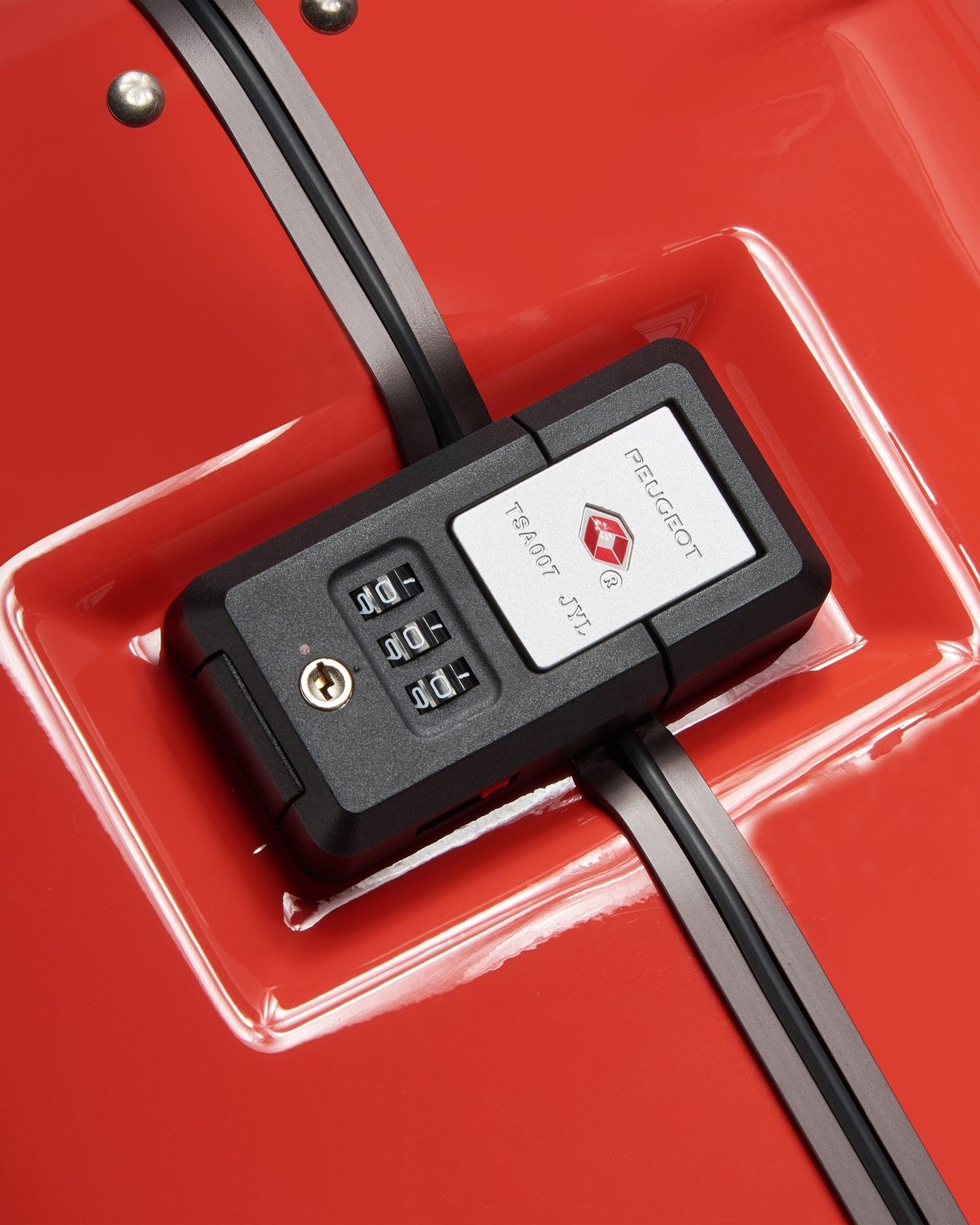 Peugeot Voyages Travel 73cm Hardcase 4 Double Wheel Check-in Luggage Trunk Trolley