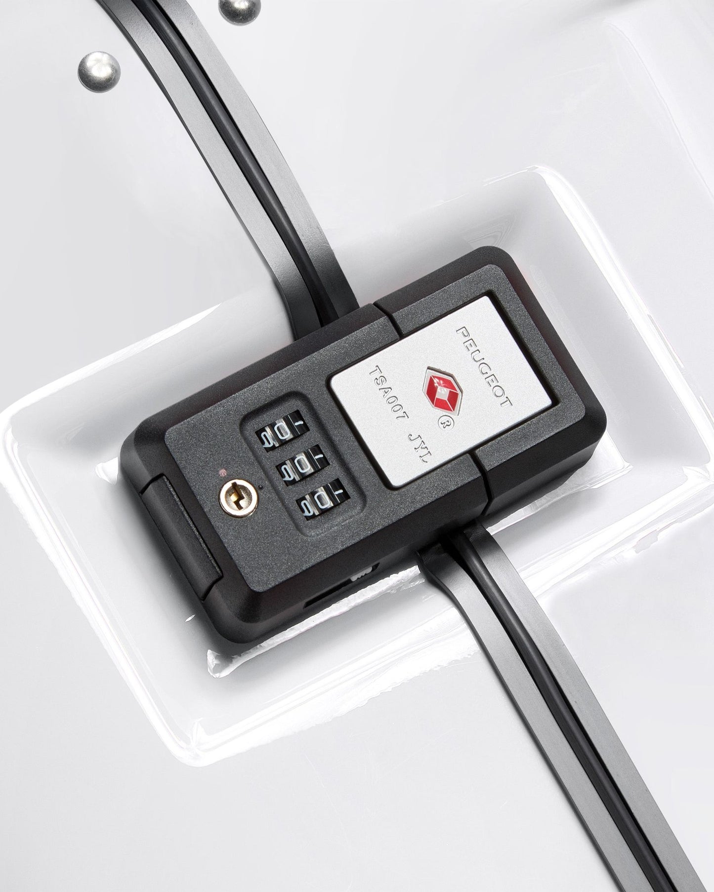 Peugeot Voyages Travel 73cm Hardcase 4 Double Wheel Check-in Luggage Trunk Trolley