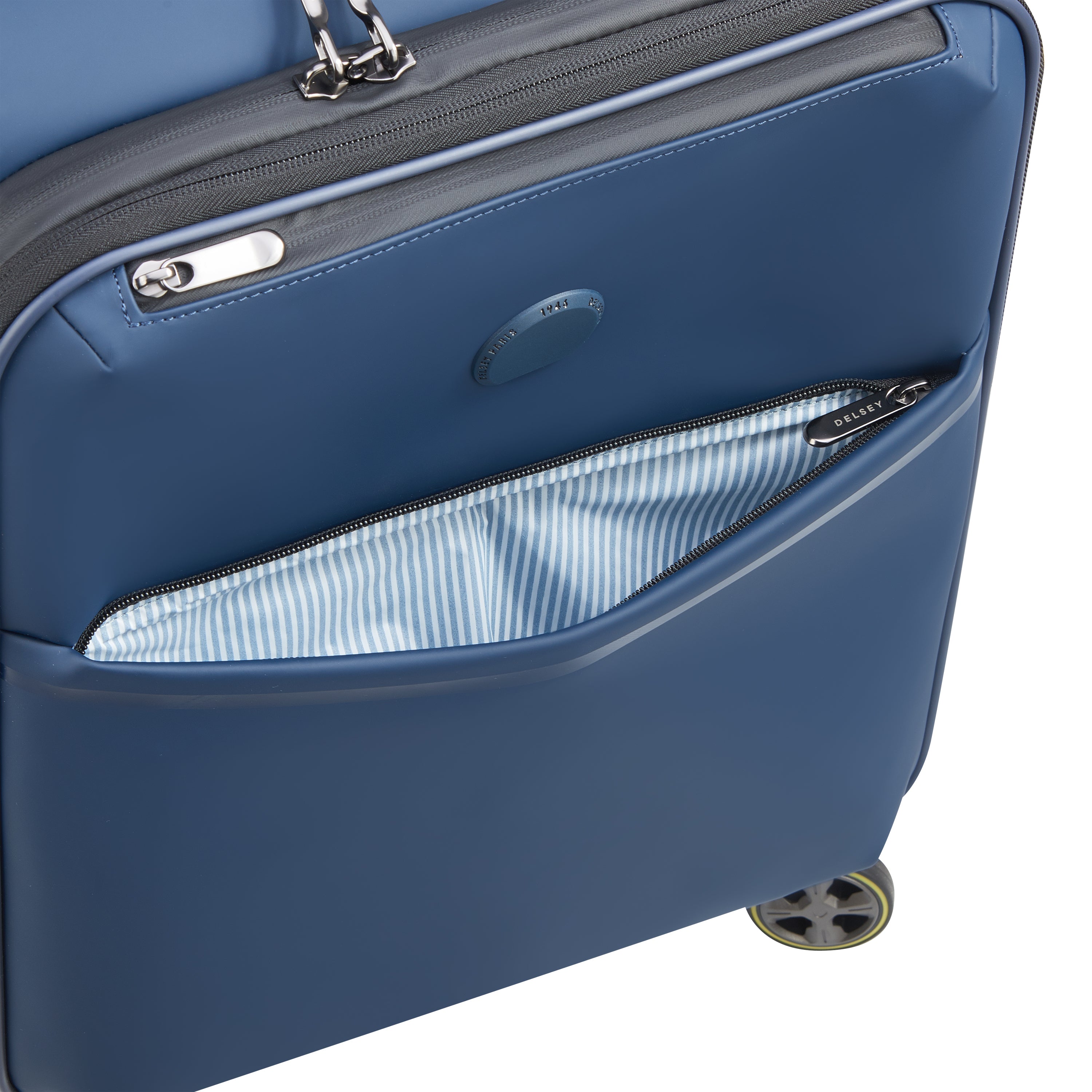 Delsey Paris Turenne 2.0 Softcase Expandable 4 Double Wheel Luggage Trolley