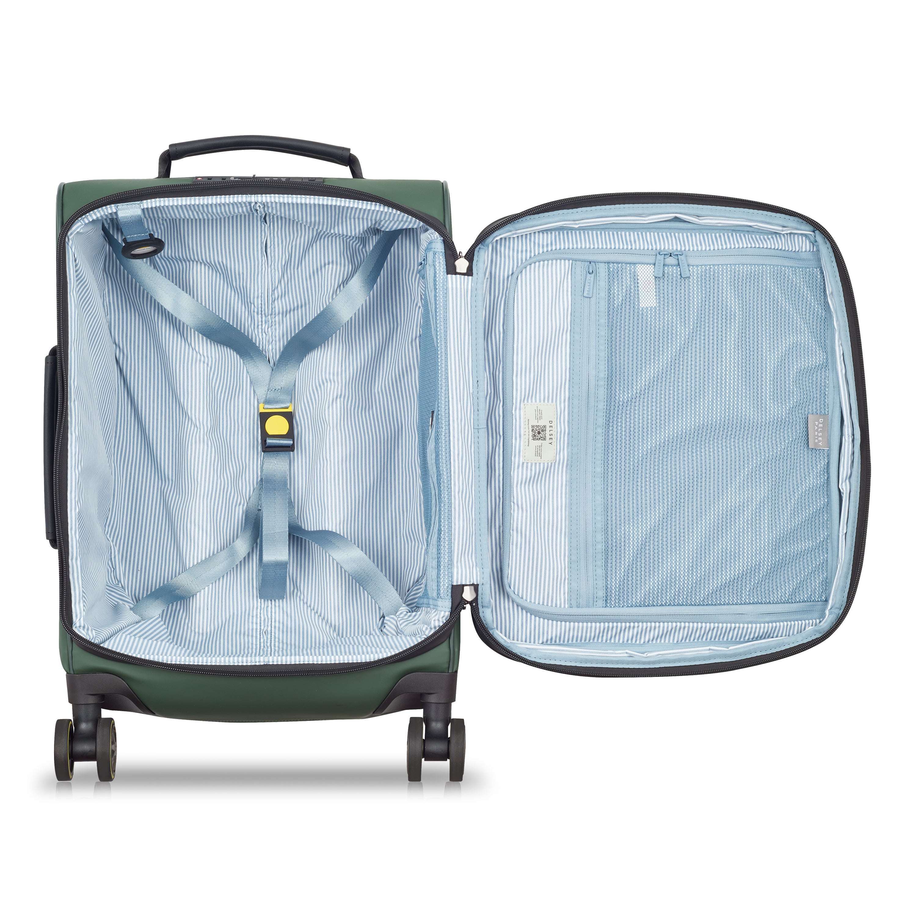 Delsey Paris Turenne 2.0 Softcase Expandable 4 Double Wheel Luggage Trolley