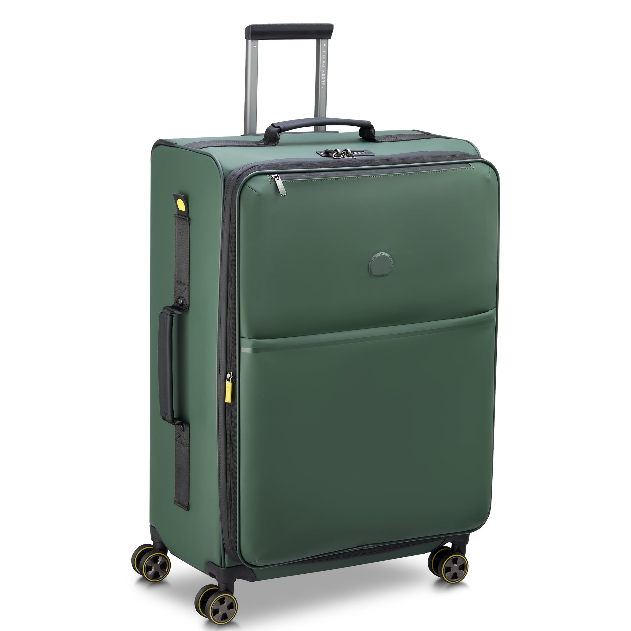 Delsey Paris Turenne 2.0 Softcase Expandable 4 Double Wheel Luggage Trolley