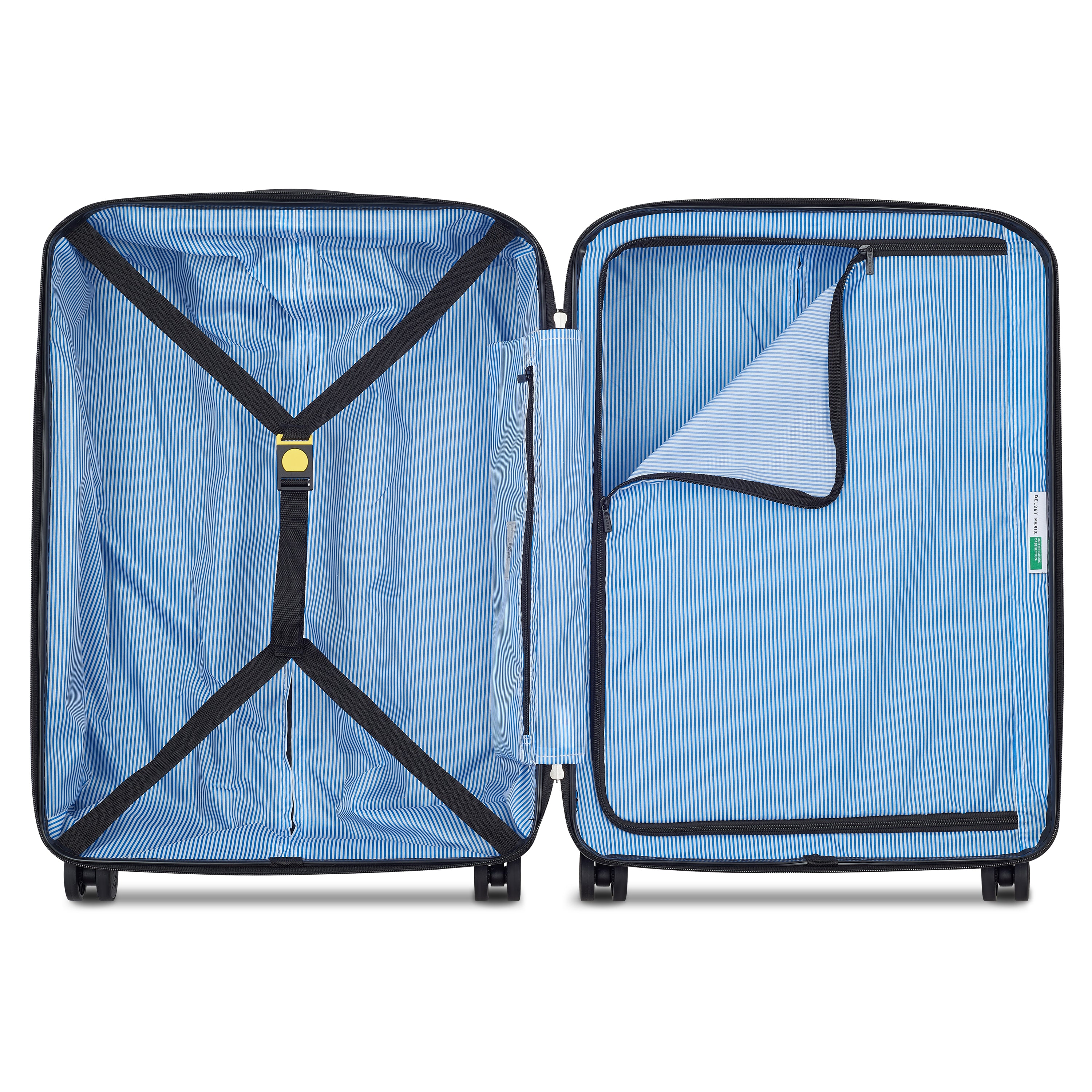 UCB Hardside 4 Double Wheel Non-Expandable Luggage Trolley