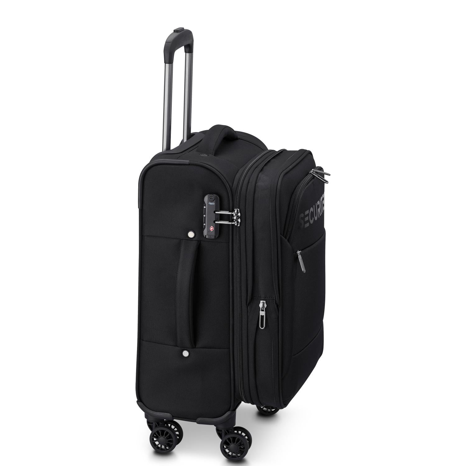 Delsey Paris Securitech Vanguard 3 Piece Set Expandable Luggage Trolley 55+70+82Cm