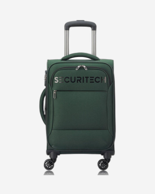 Delsey Paris Securitech Vanguard Softcase 4 Double Wheel Expandable Trolley Luggage