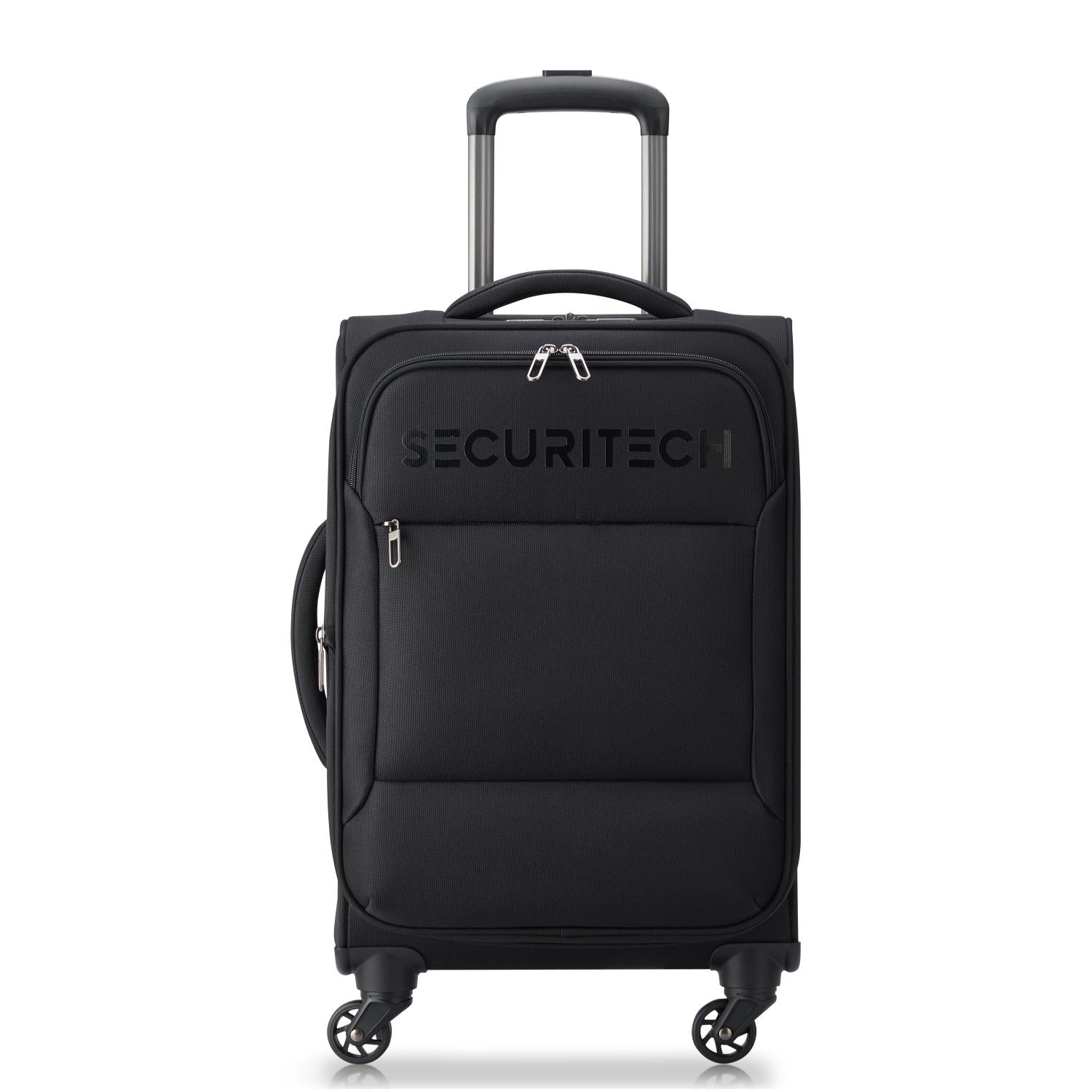 Delsey Paris Securitech Vanguard Softcase 4 Double Wheel Expandable Trolley Luggage