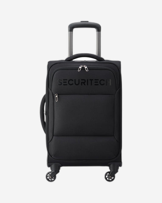 Delsey Paris Securitech Vanguard Softcase 4 Double Wheel Expandable Trolley Luggage