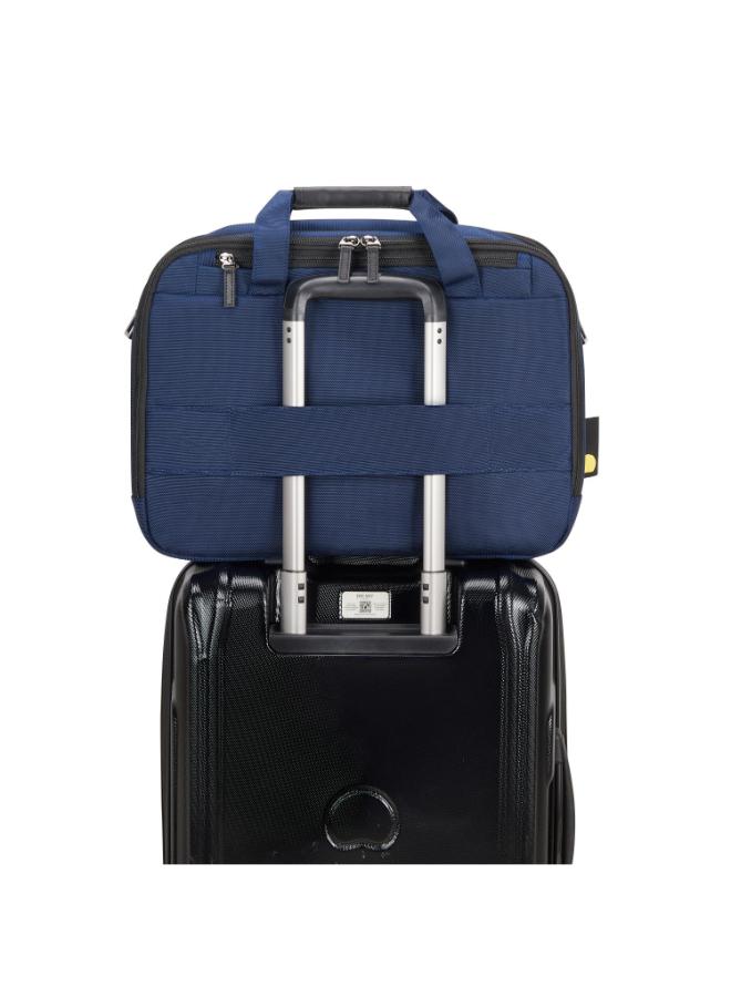 Delsey Paris Wagram 2 Comparment Satchel Briefcase 15.6 Inch Navy Blue - 00119916102