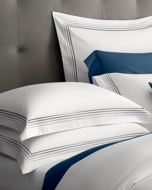 Togas Linari  Pillowcase in White Grey