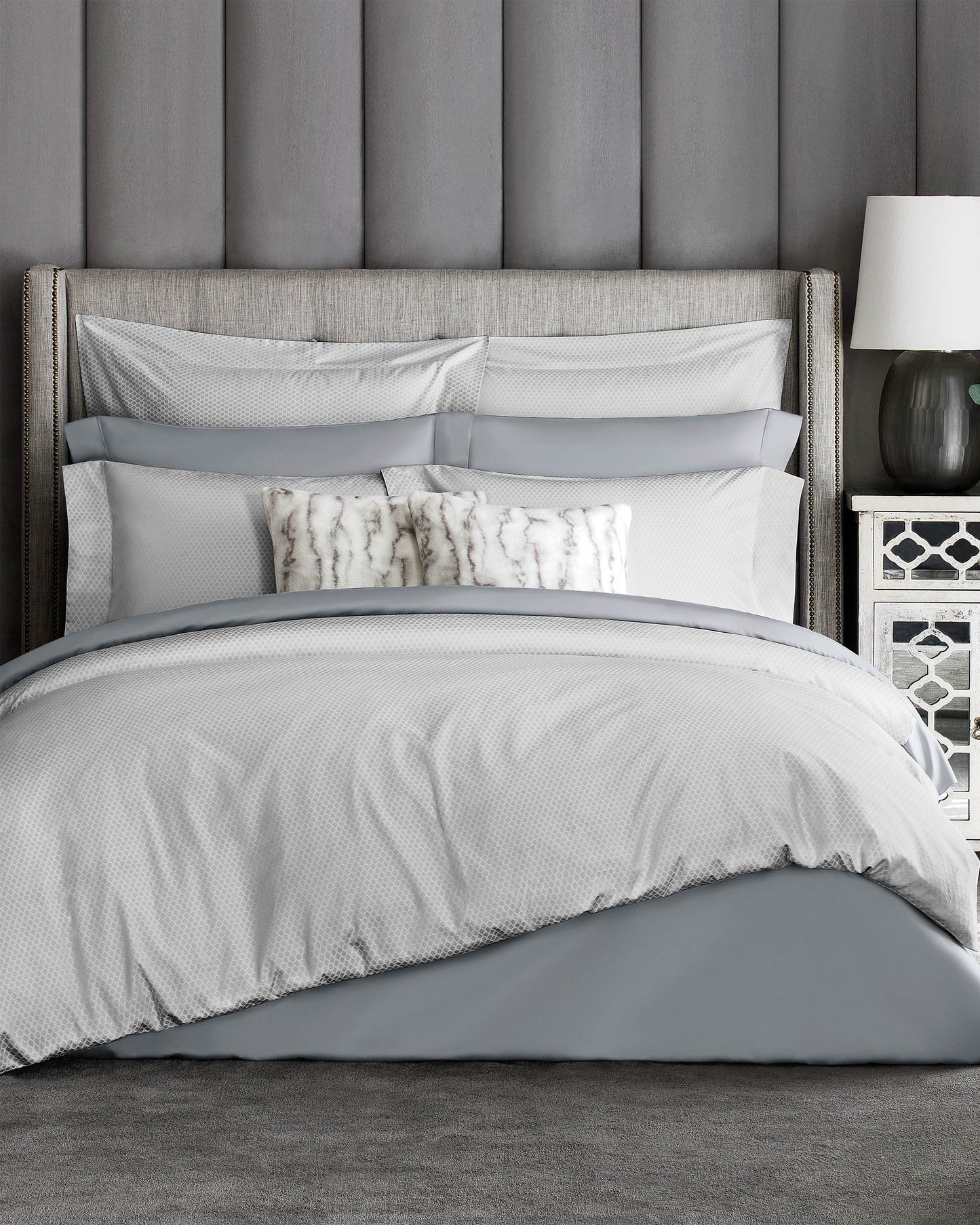 Togas Blake Duvet Cover in Light Grey